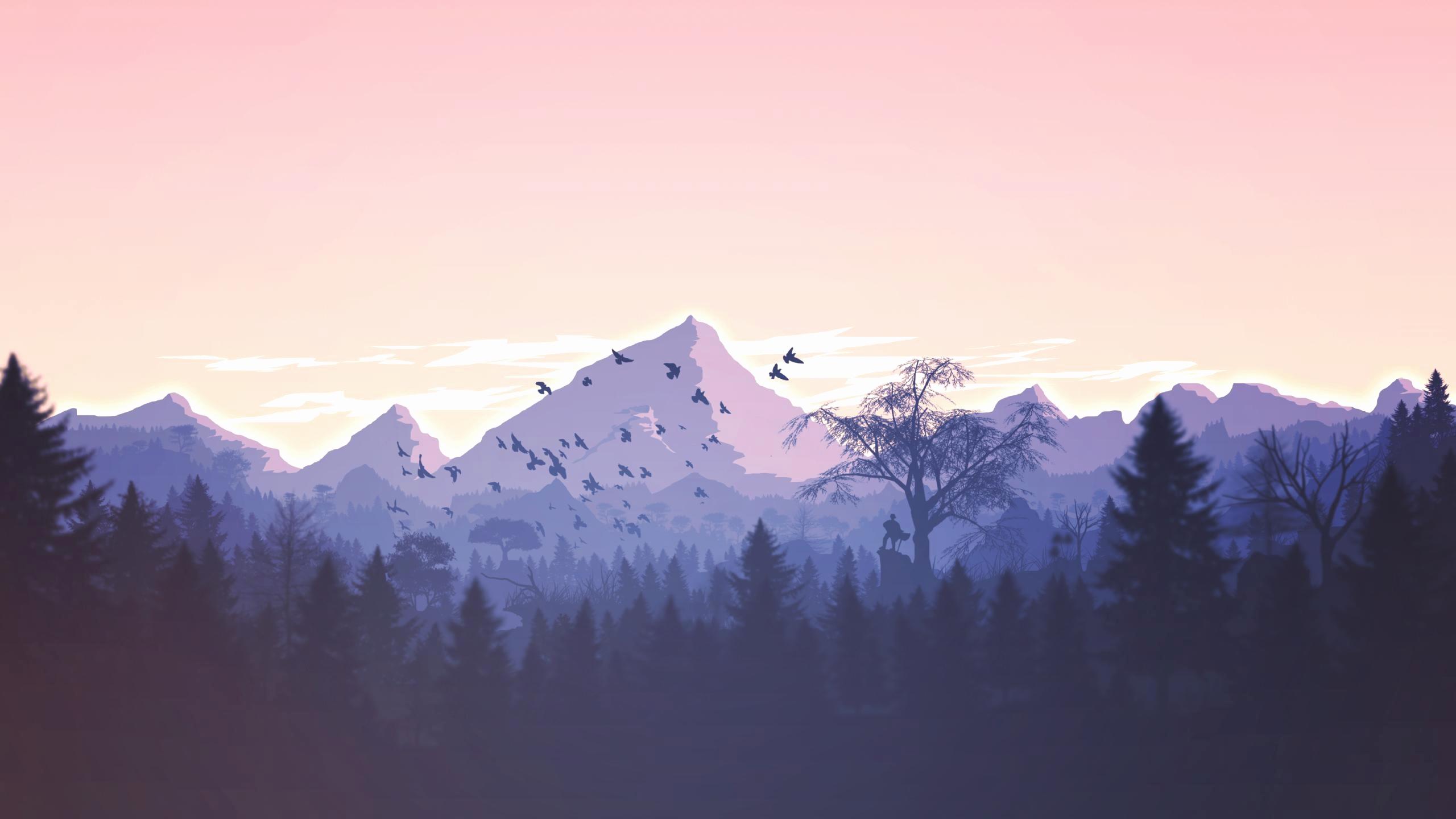 Mountains Minimal Artwork Wallpapers