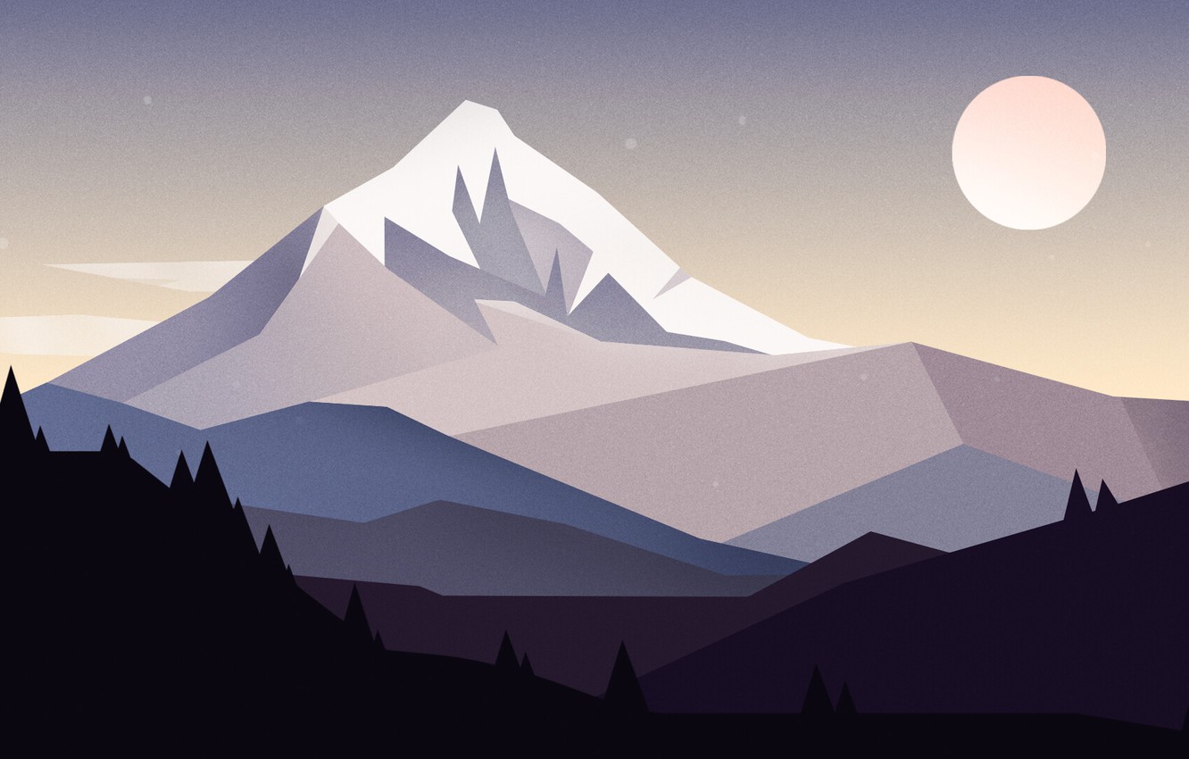 Mountains Minimalism Wallpapers