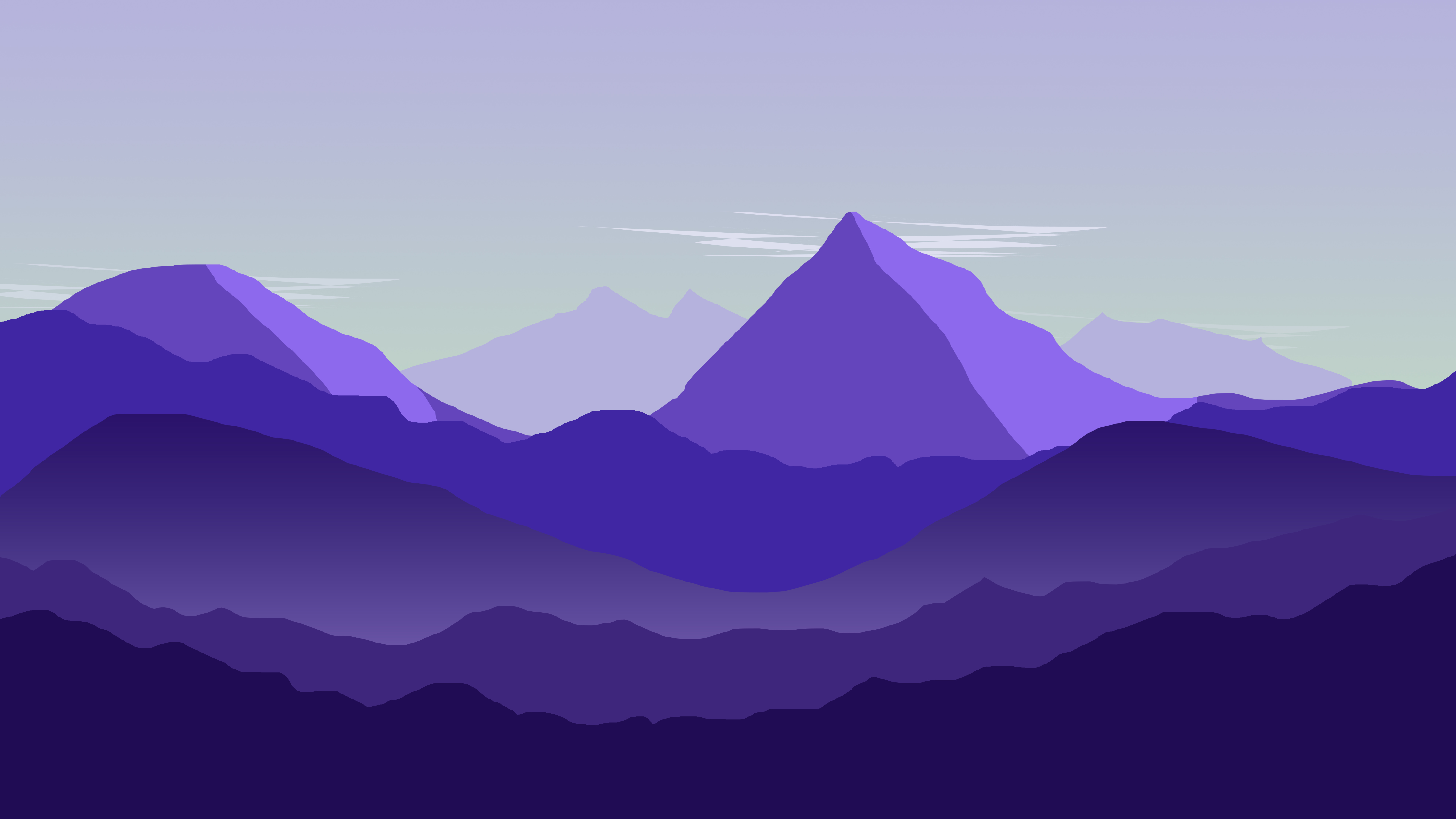 Mountains Minimalism Wallpapers