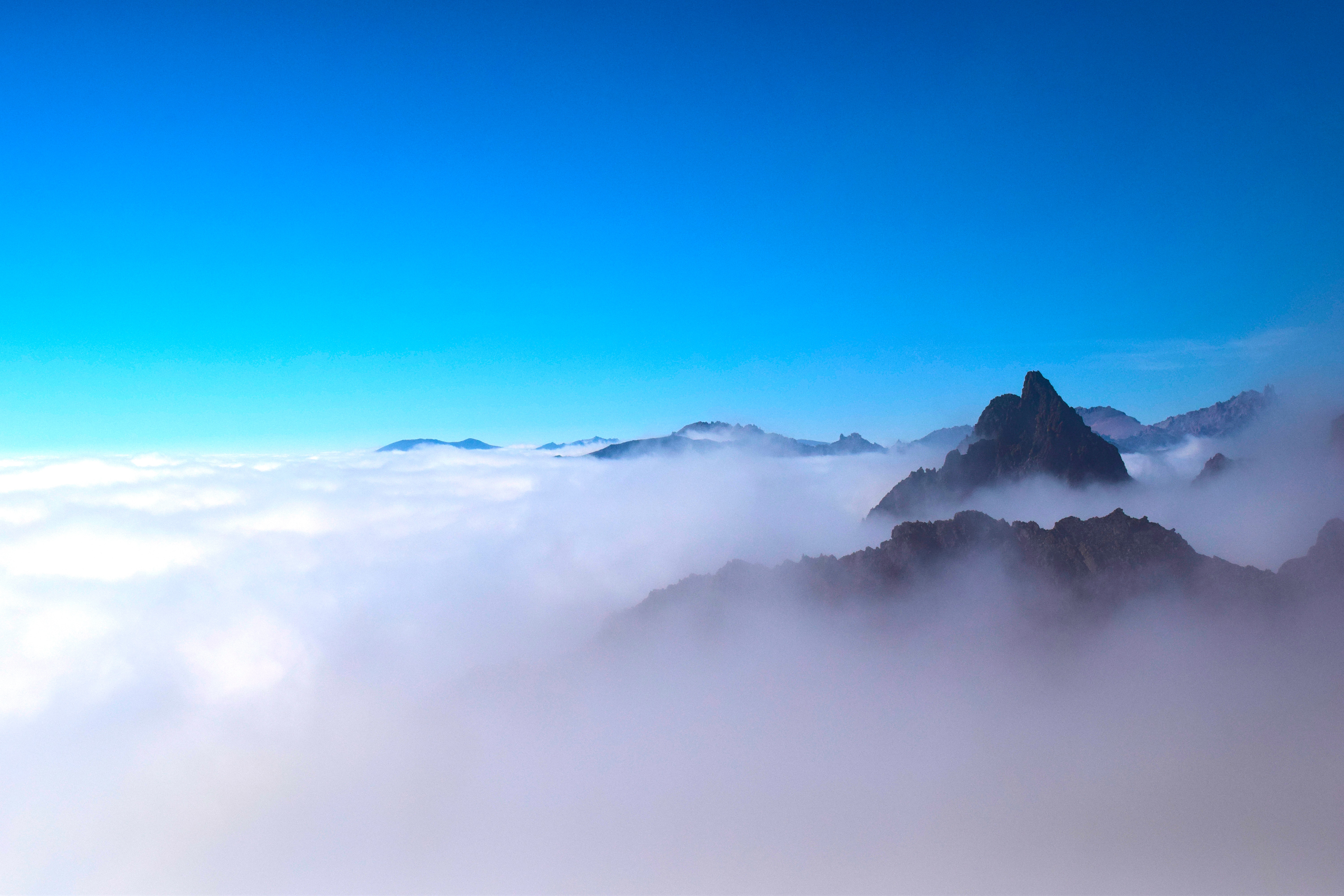 Mountains Peaks Clouds Wallpapers