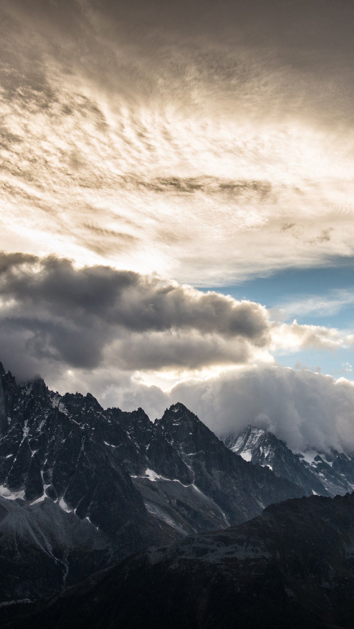 Mountains Peaks Clouds Wallpapers