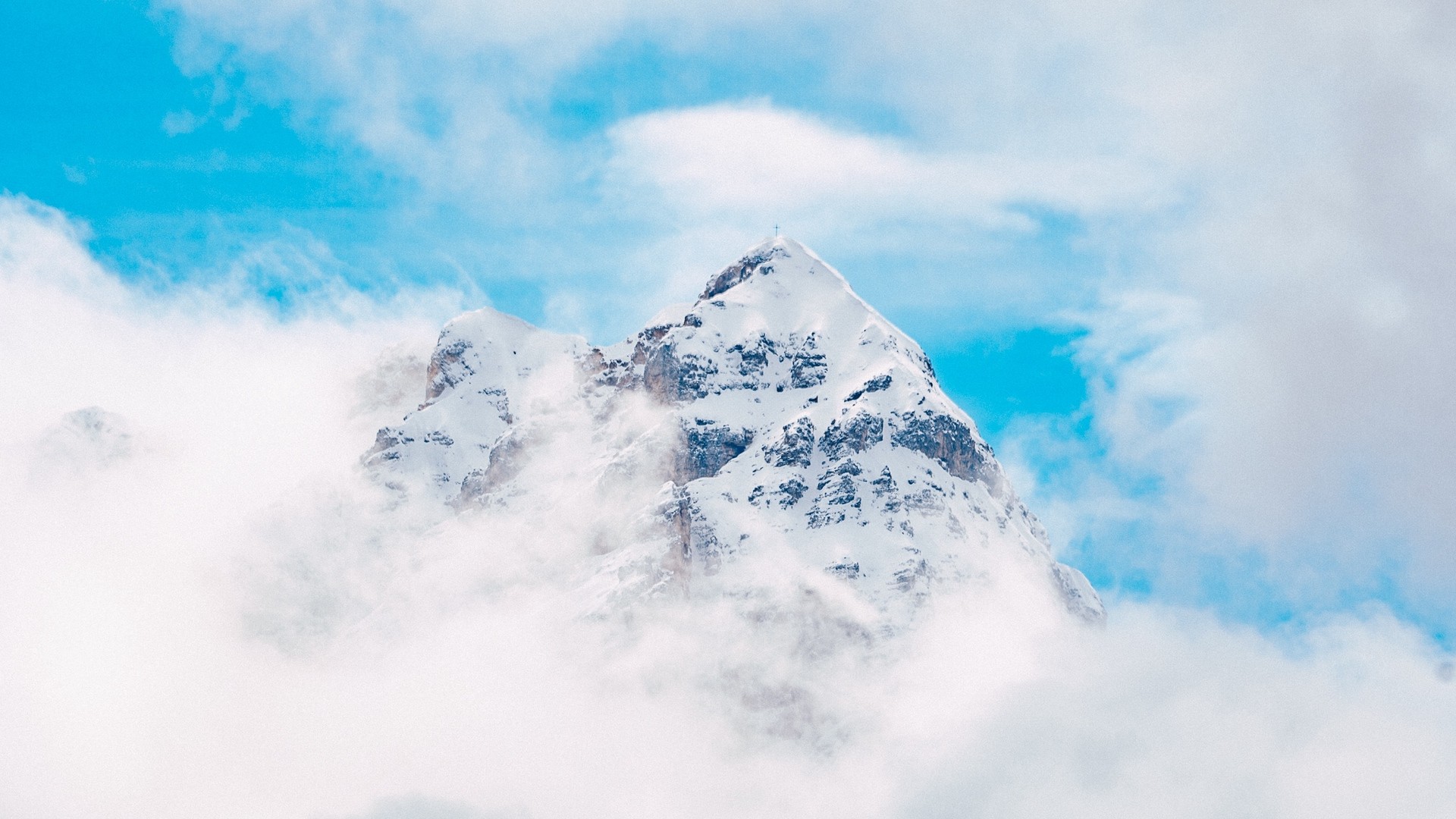 Mountains Peaks Clouds Wallpapers