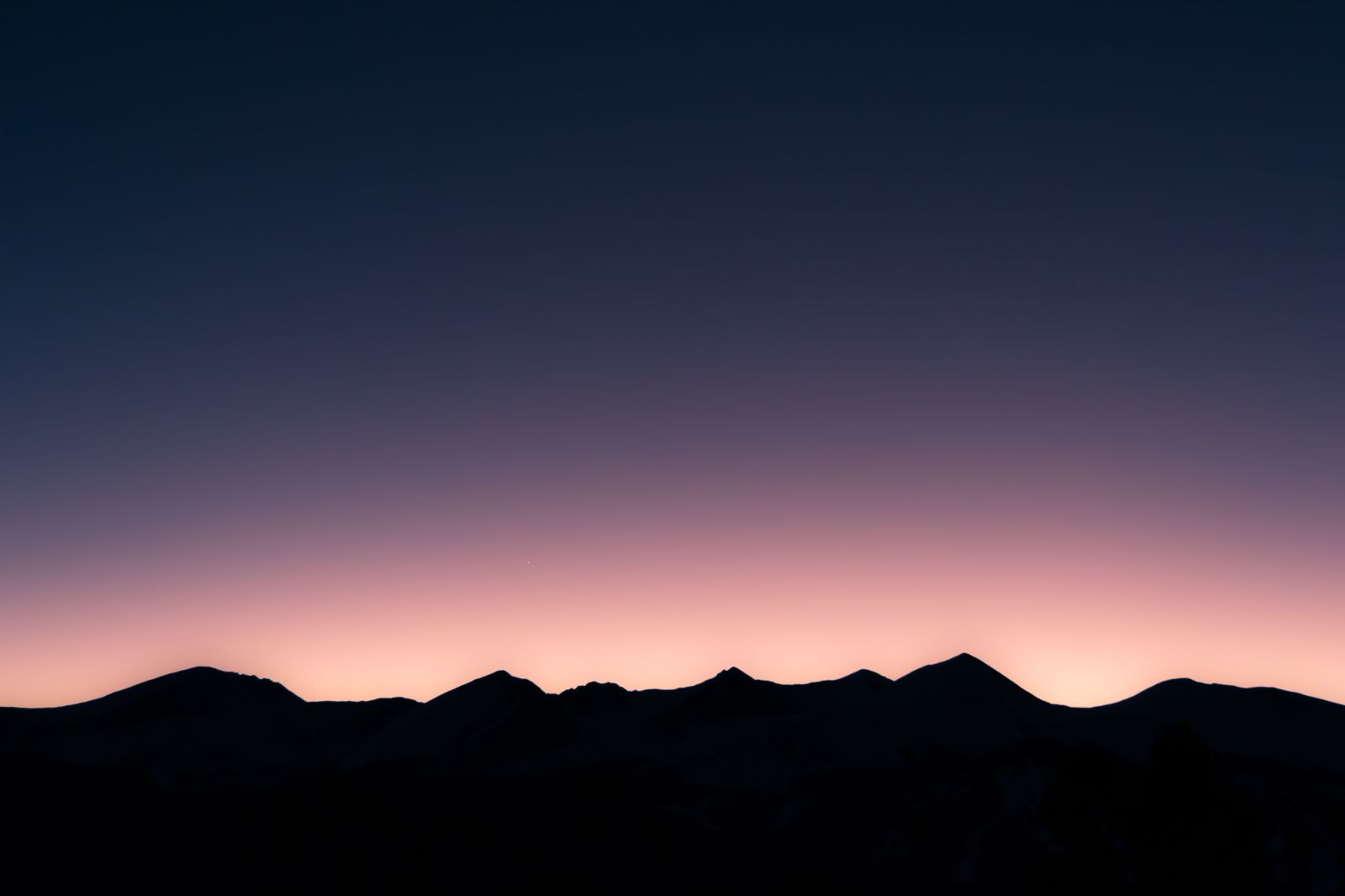 Mountains Silhouette During Sunset Wallpapers