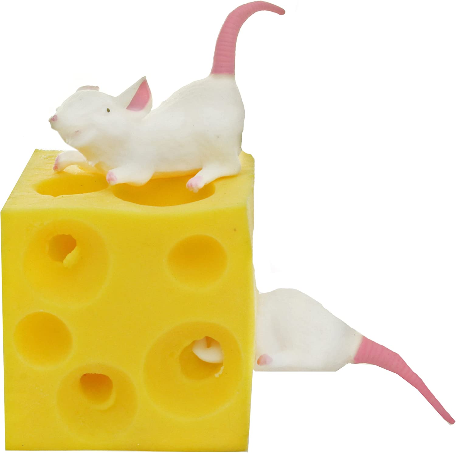 Mouse On Cheese And Rainbow Art Wallpapers