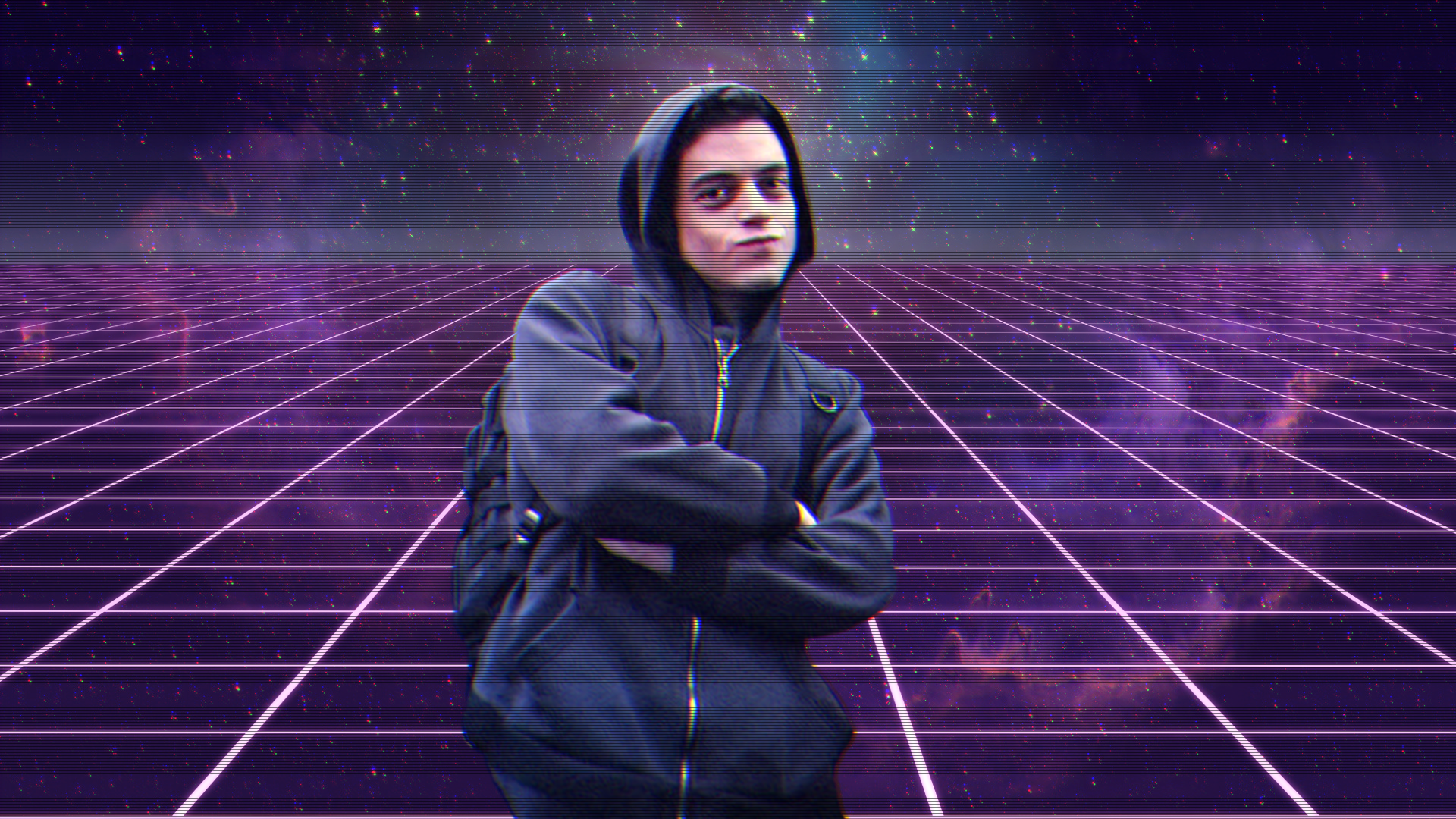 Mr. Robot And Elliot Glitch Art Wallpapers