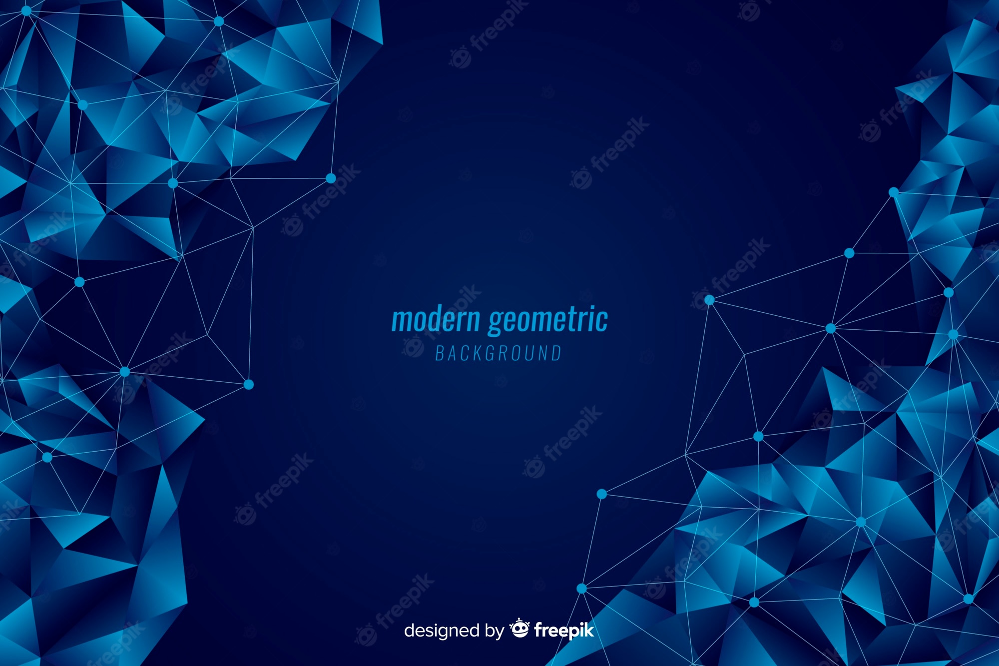 Multiple Geometry Blue Shapes Wallpapers