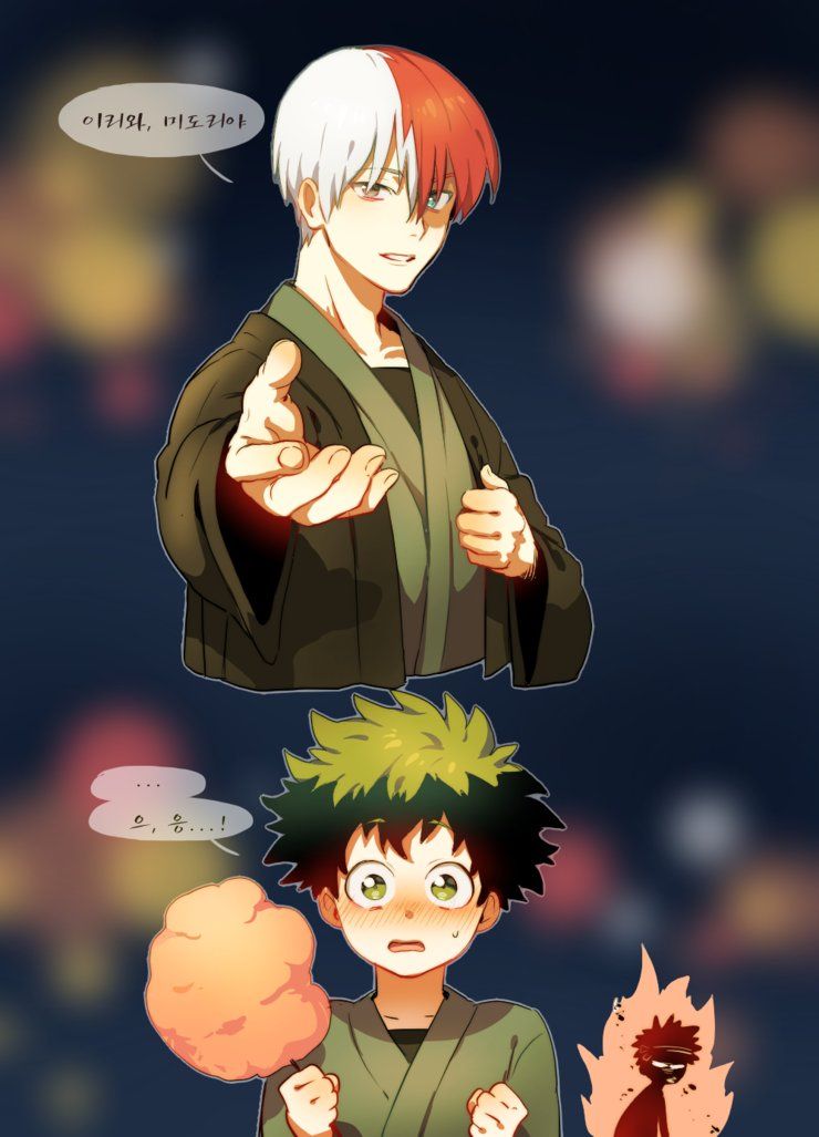 My Hero Academia Deku X Bakugou X Todoroki Wallpapers