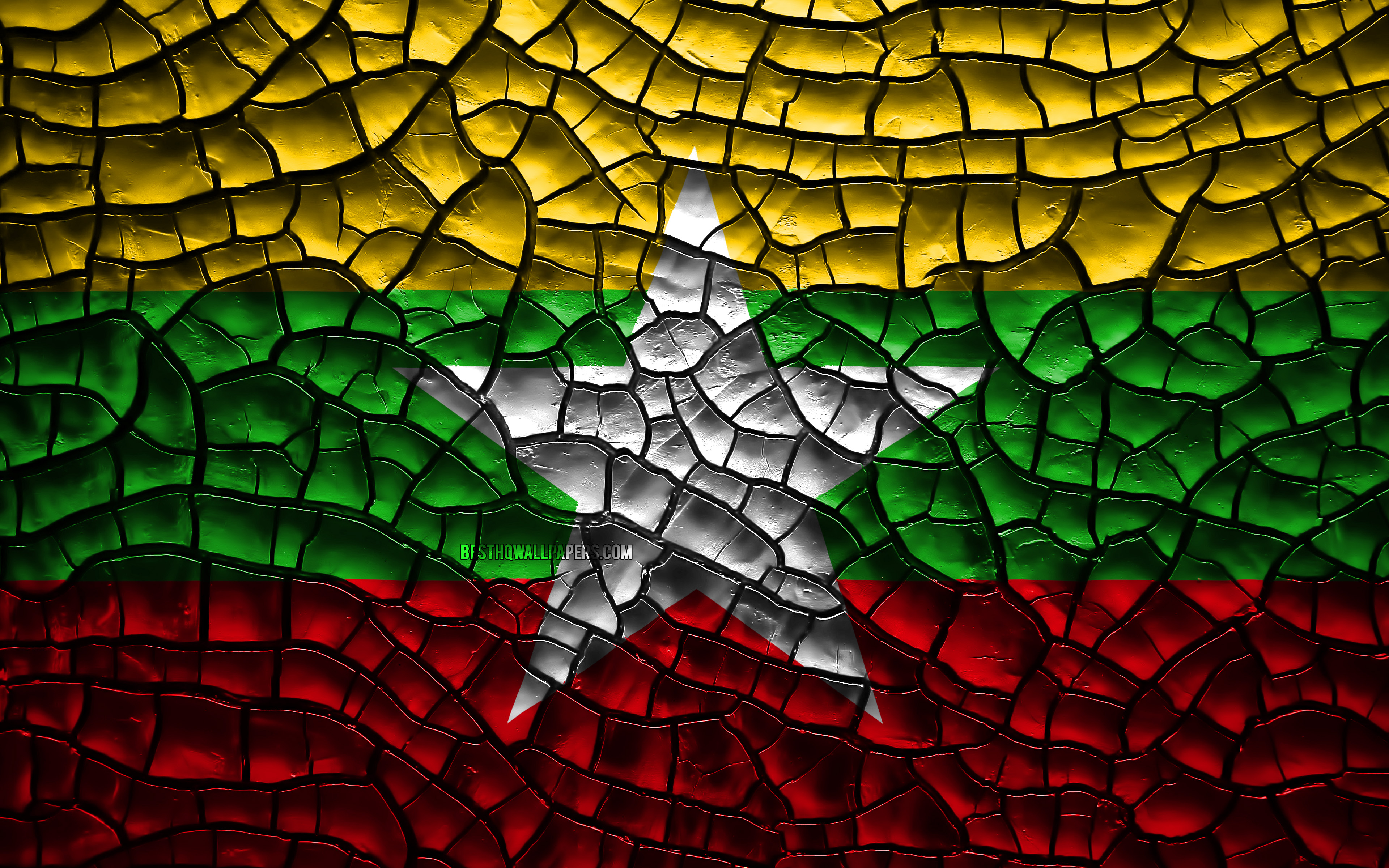 Myanmar Flag Wallpapers