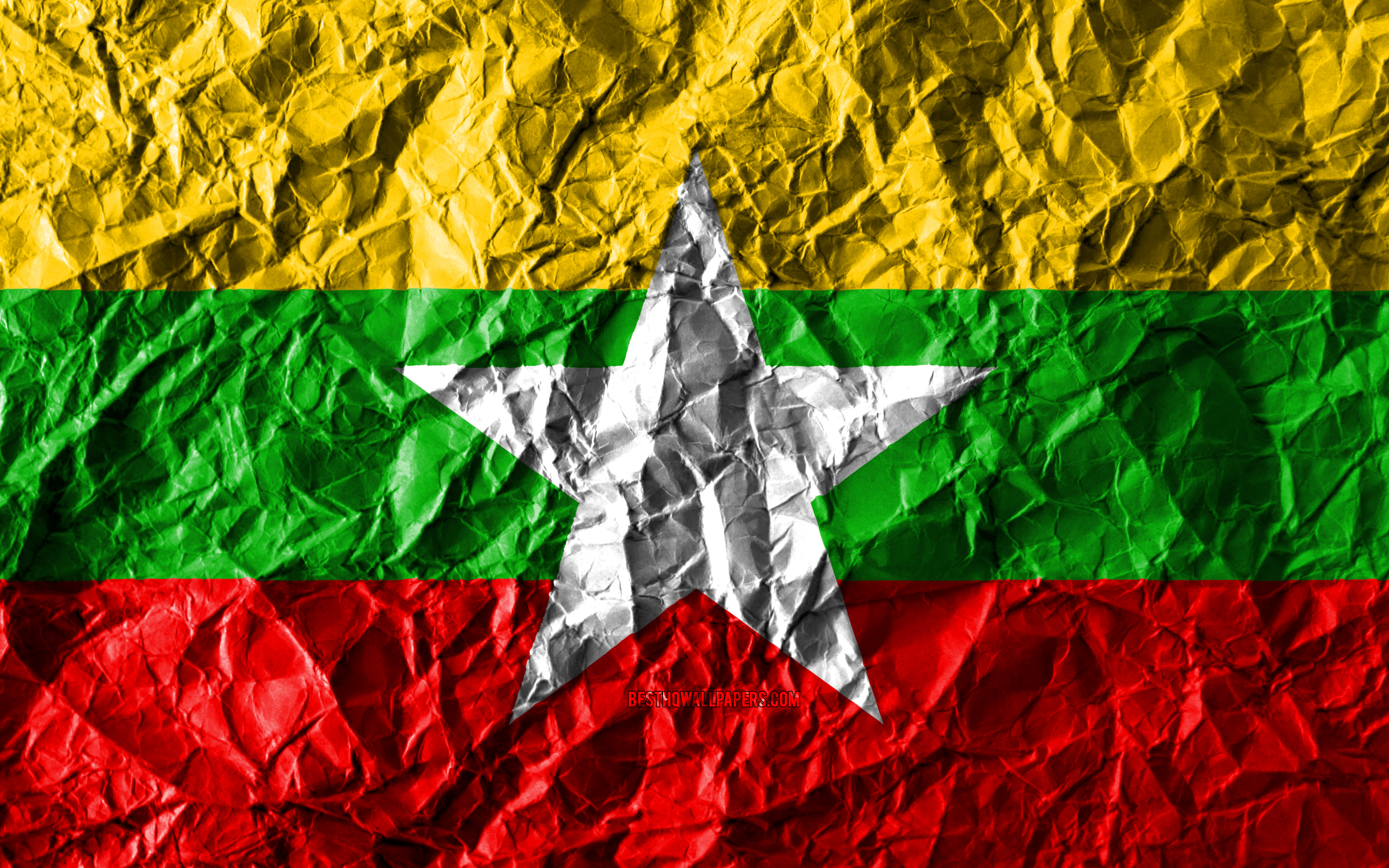 Myanmar Flag Wallpapers