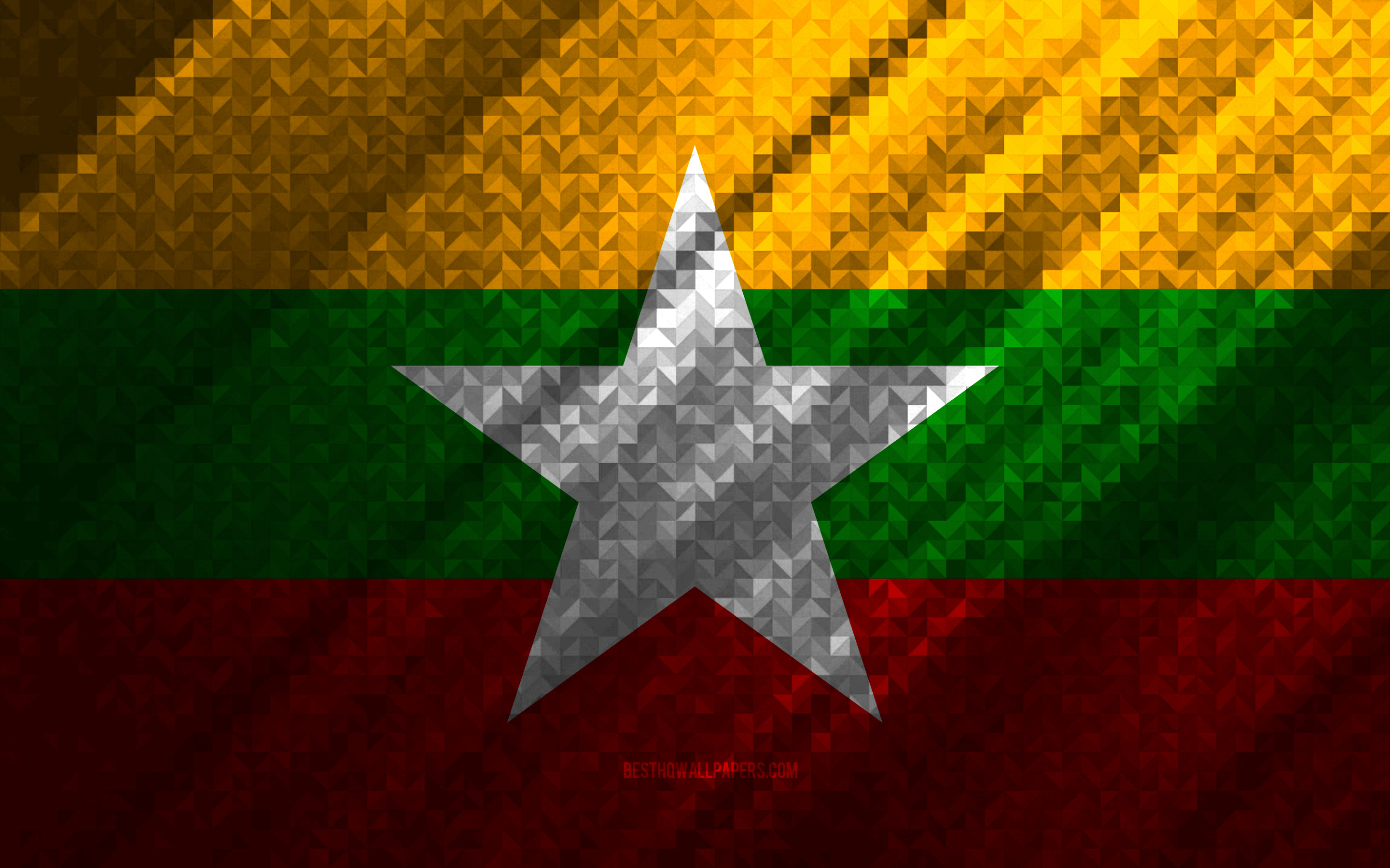 Myanmar Flag Wallpapers