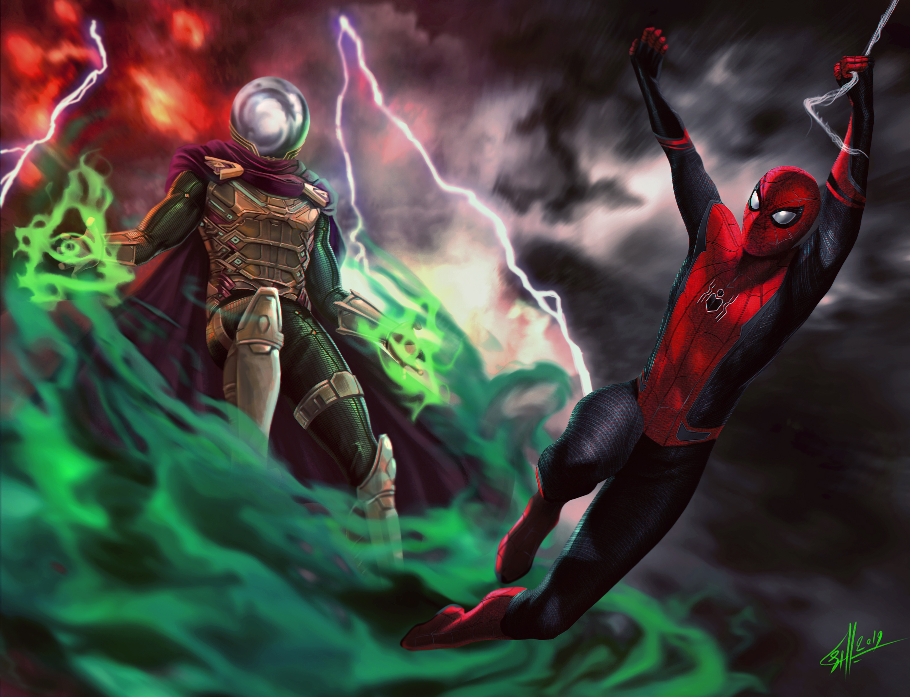 Mysterio In Spider-Man Far From Home Artwork Wallpapers