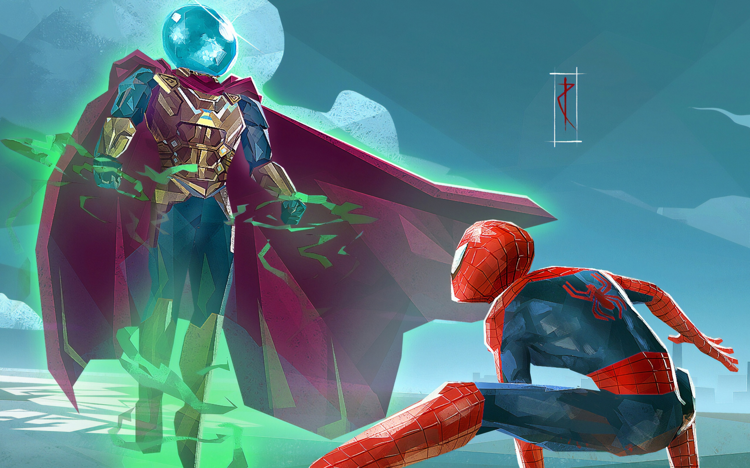 Mysterio Vs Elementals Wallpapers