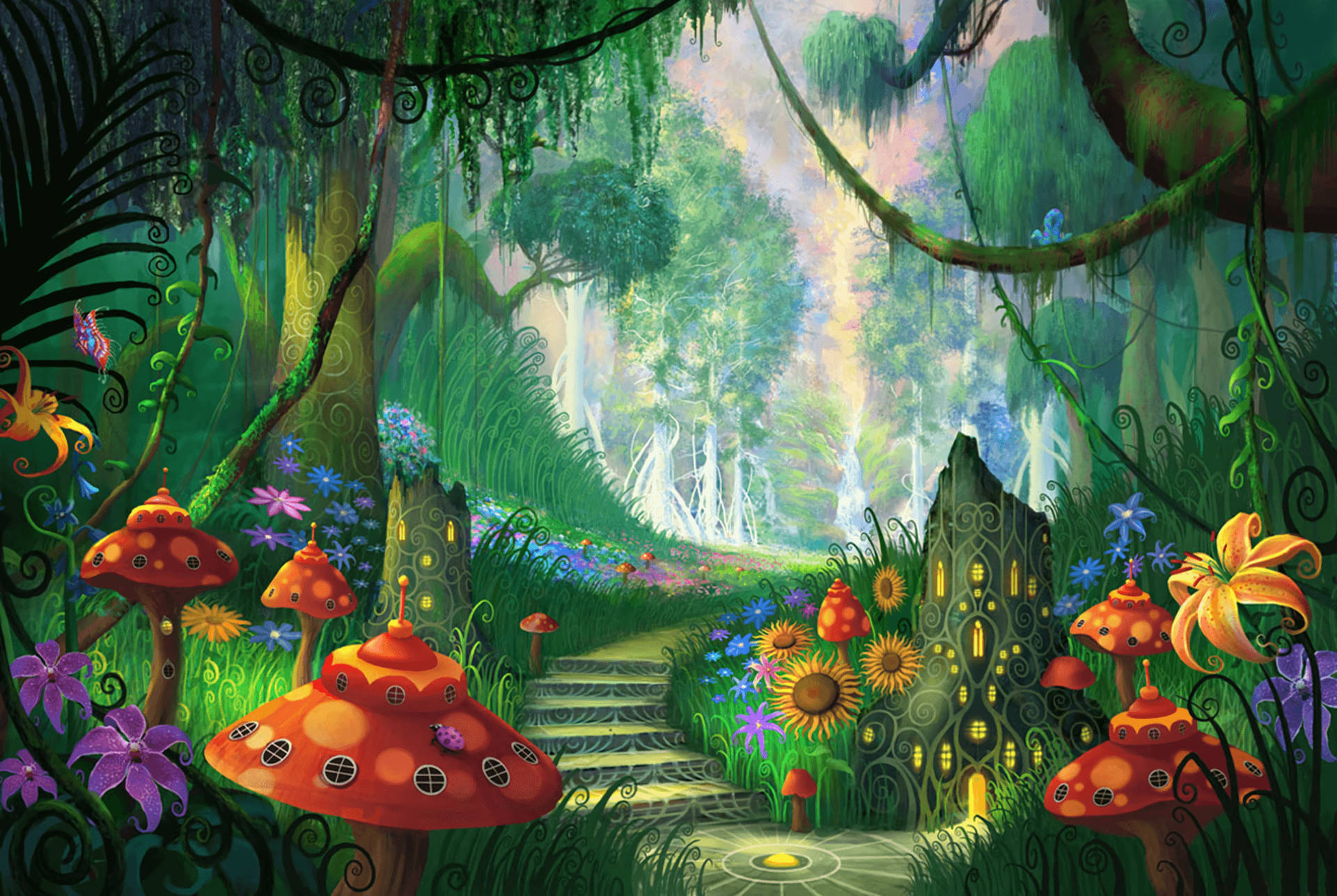 Mystical Forest Background