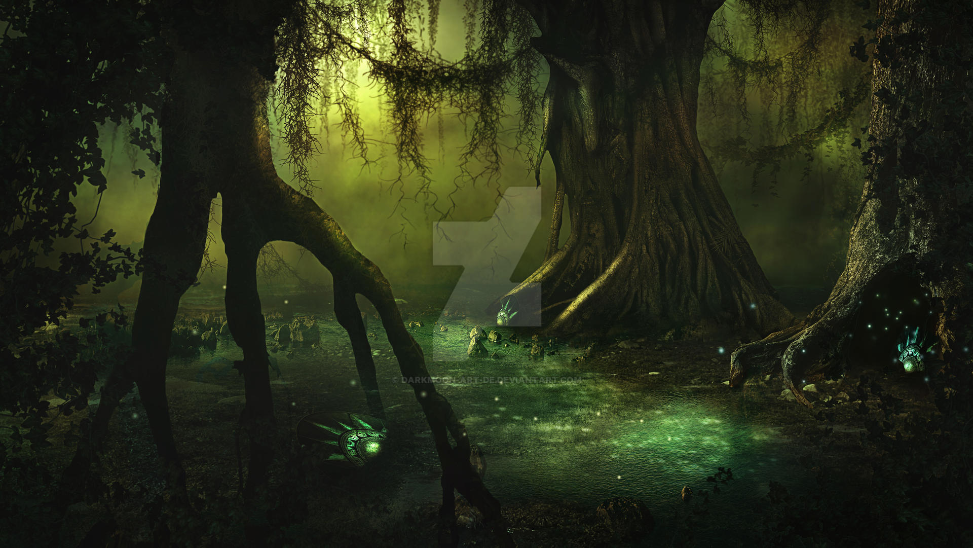 Mystical Forest Background