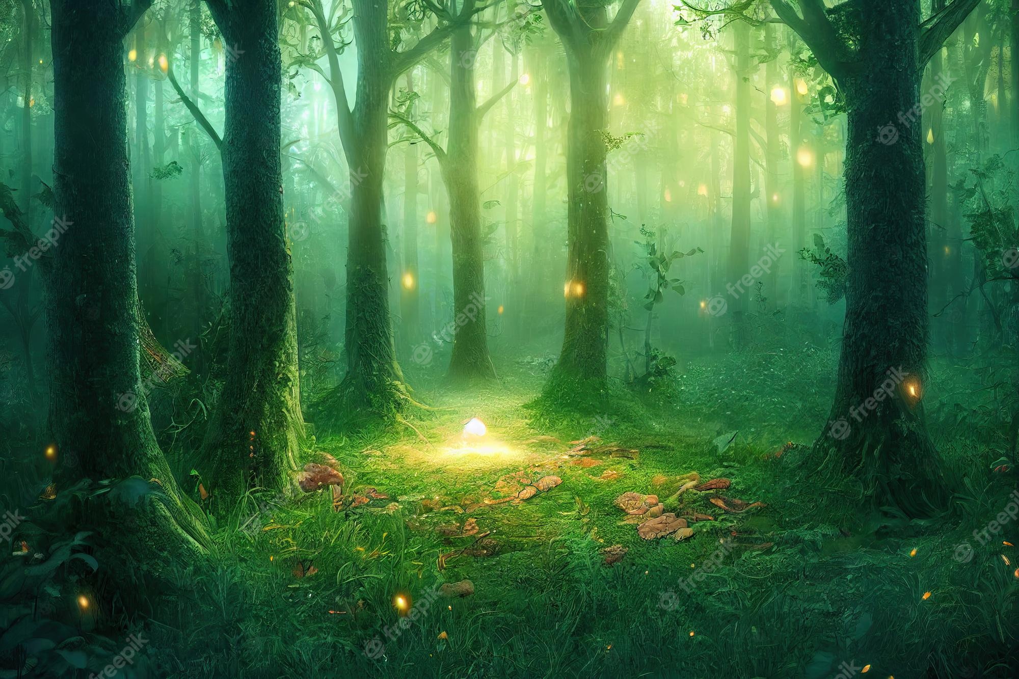 Mystical Forest Background