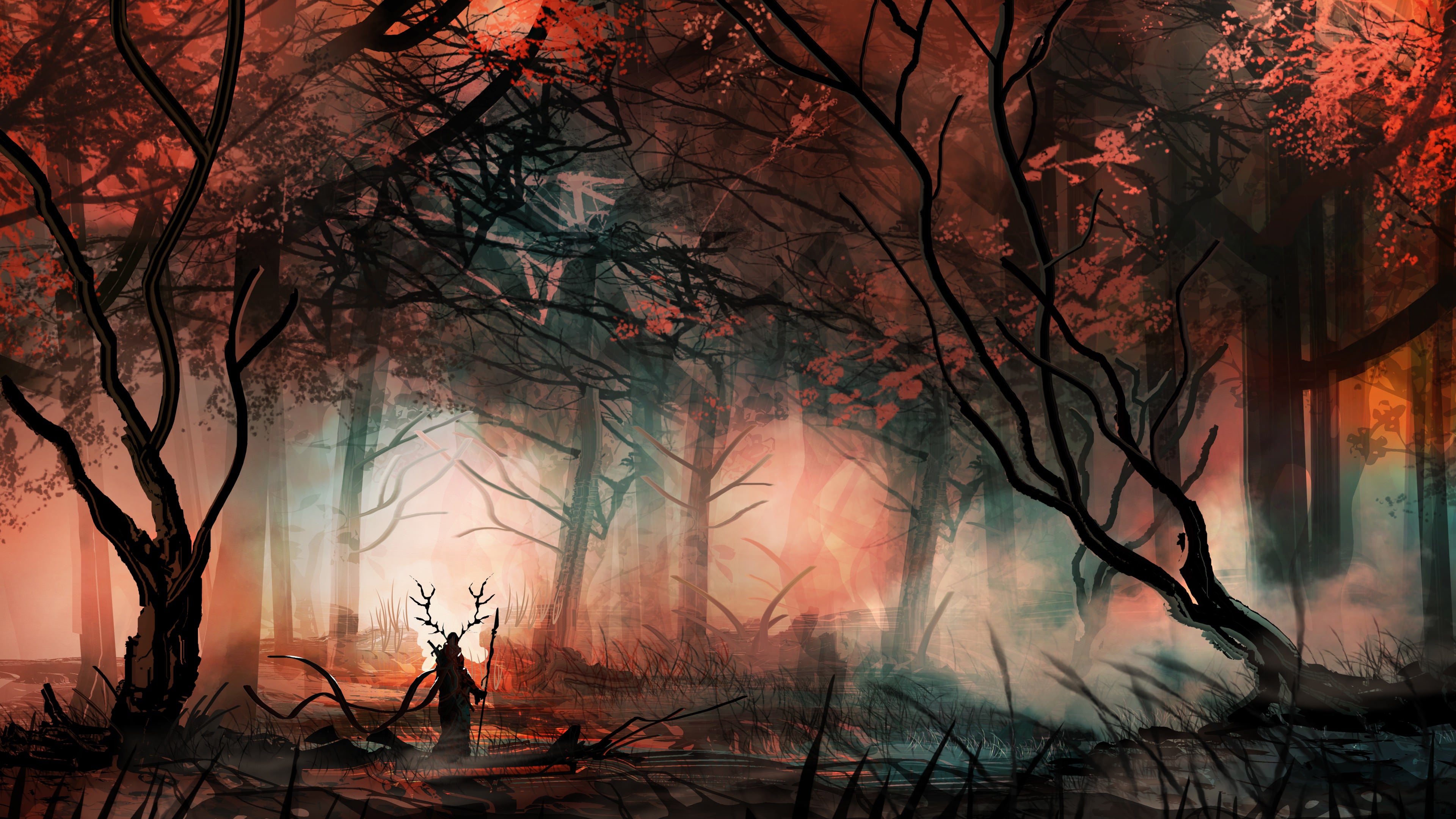 Mystical Forest Background