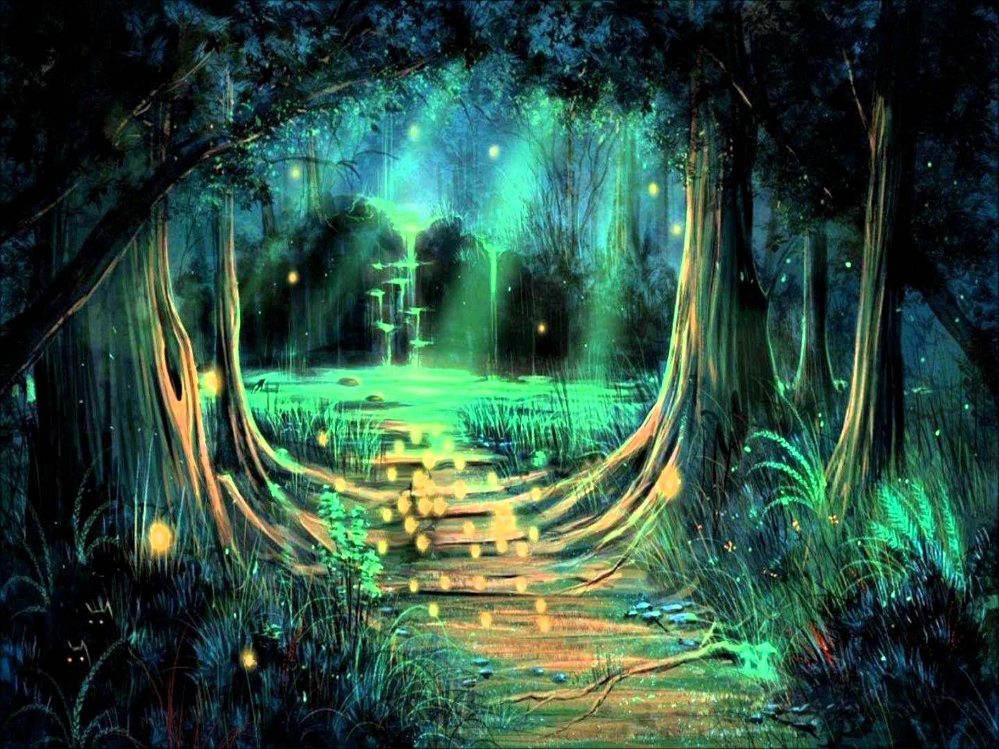 Mystical Forest Background