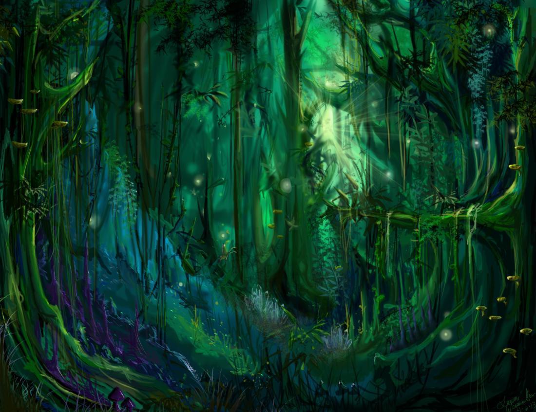 Mystical Forest Background