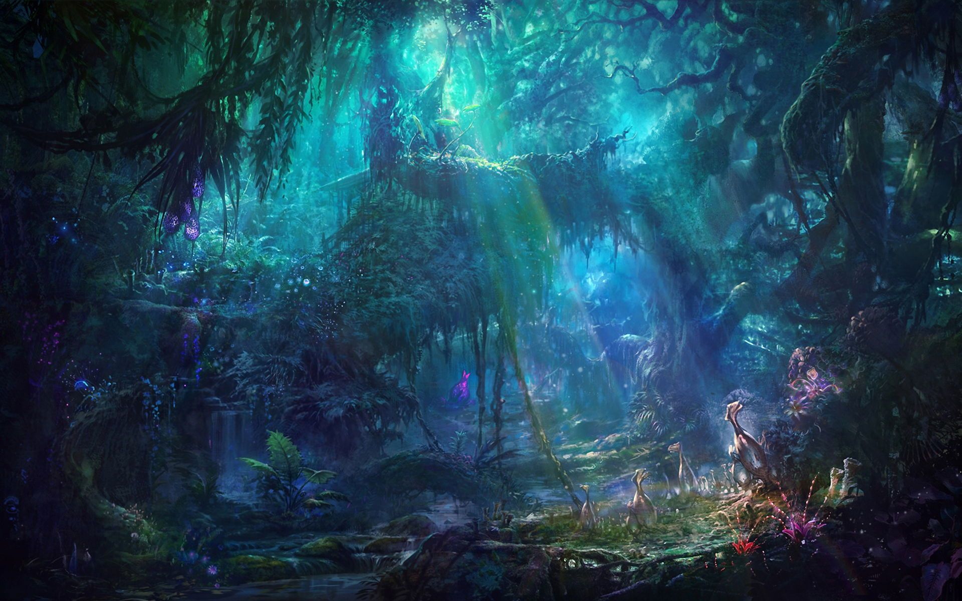 Mystical Forest Background