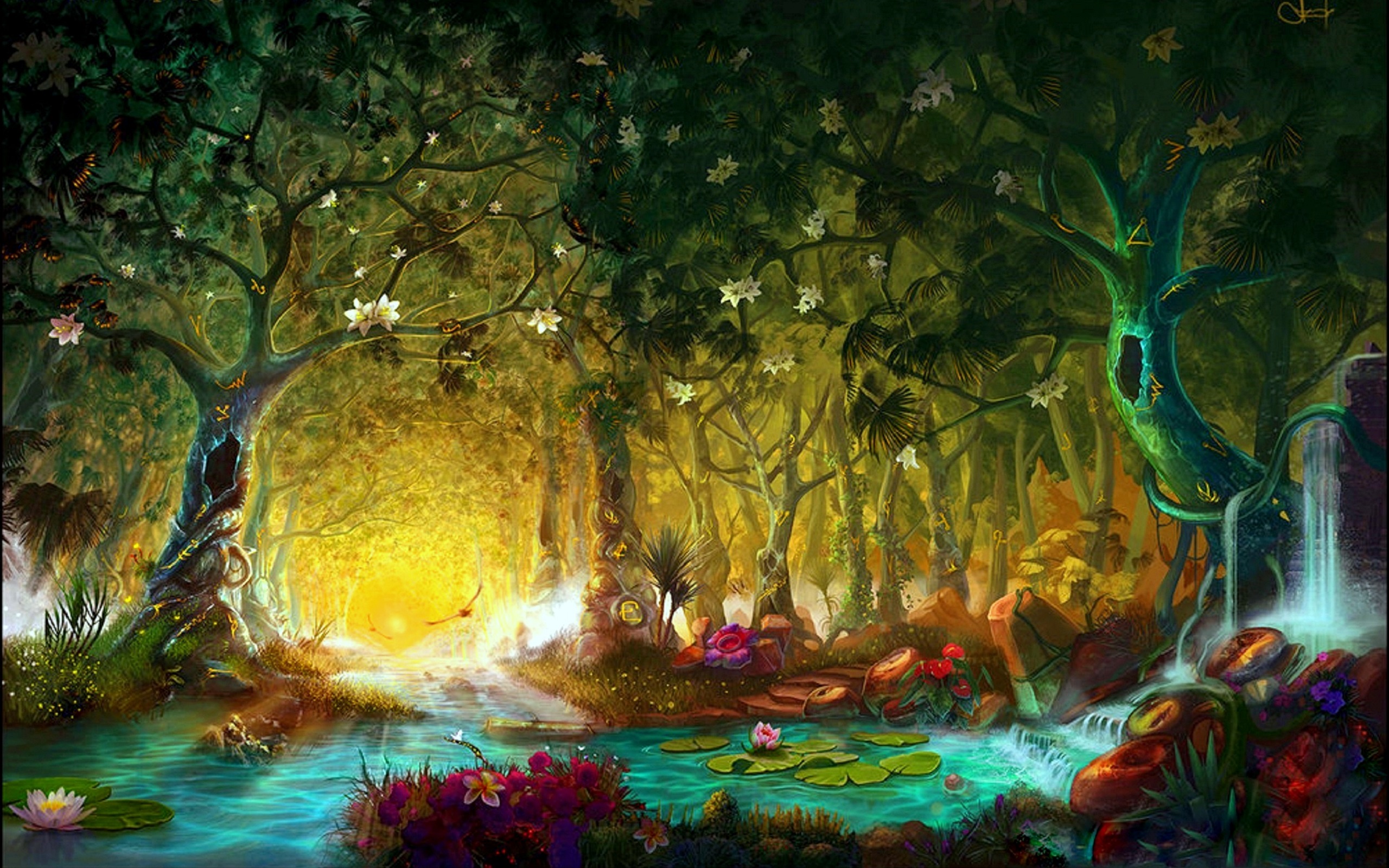 Mystical Forest Background