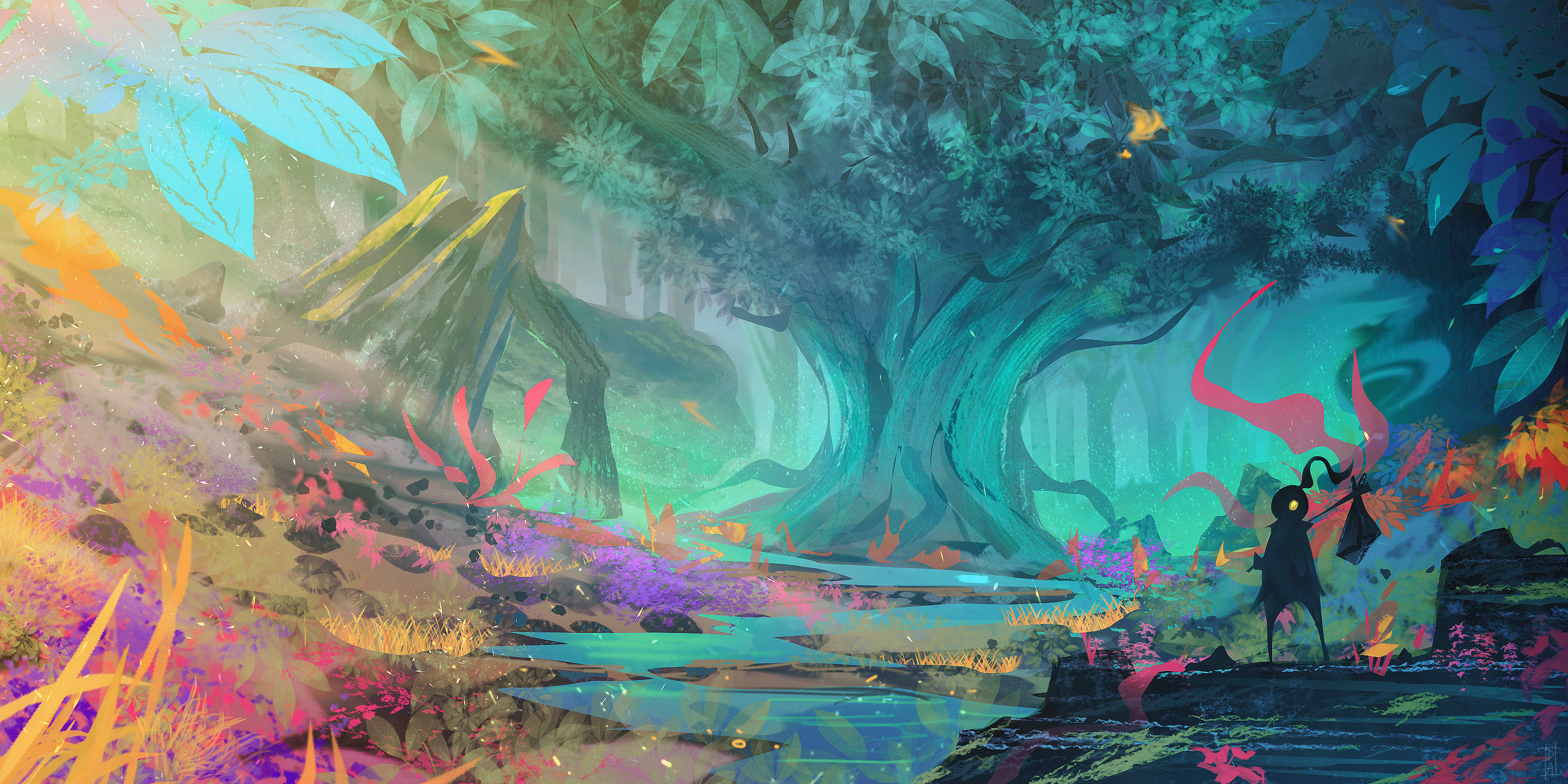 Mystical Forest Background