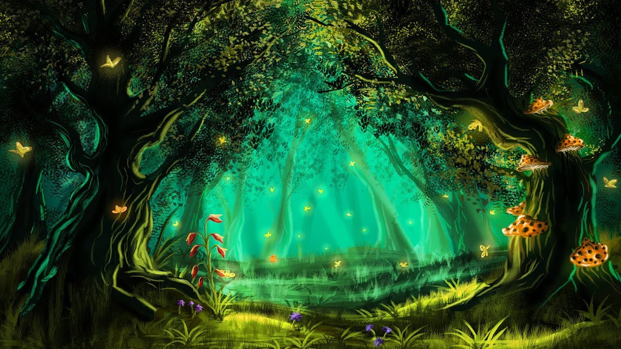 Mystical Forest Background