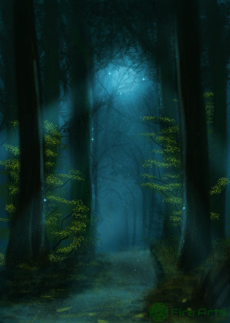 Mystical Forest Background