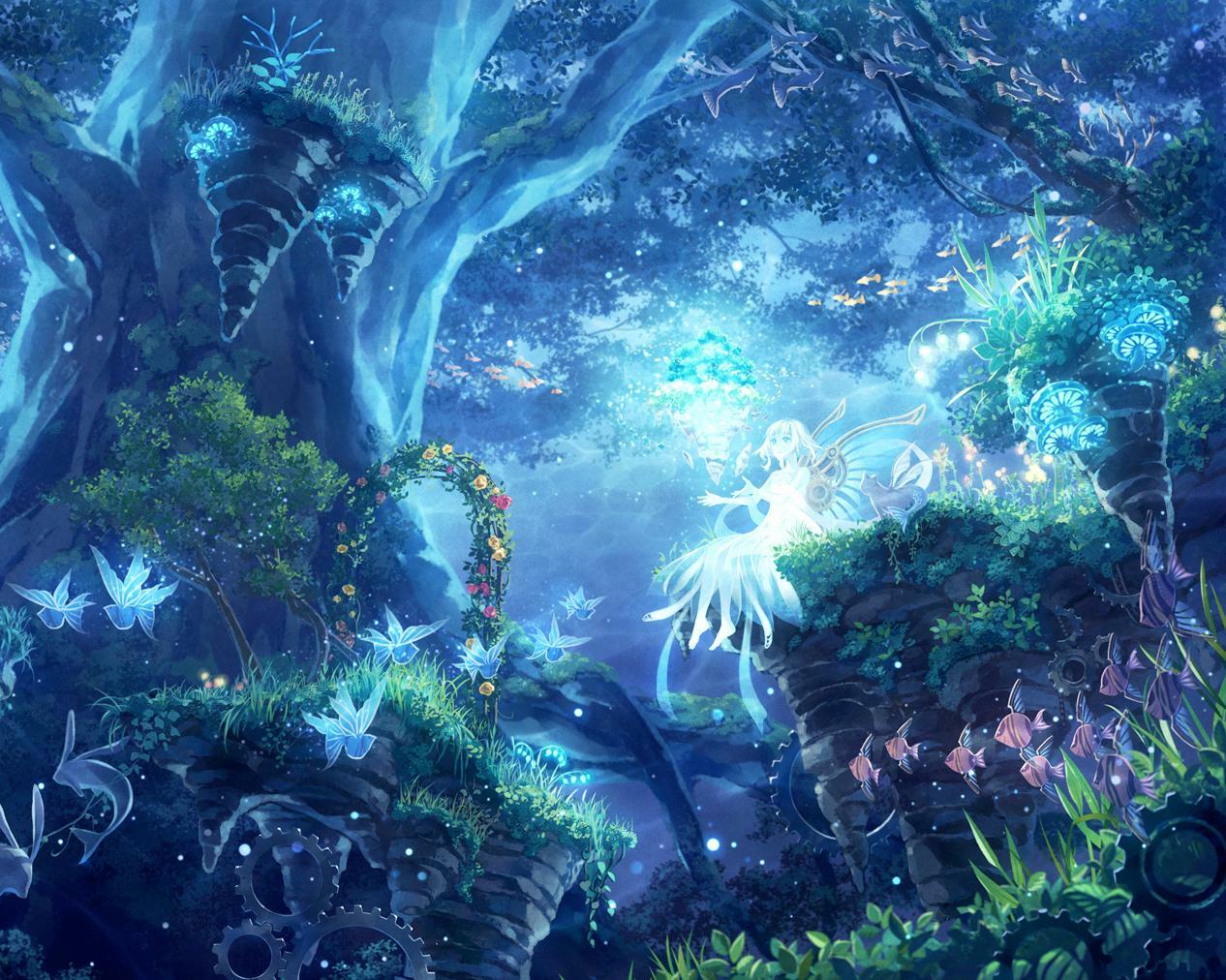 Mystical Forest Background