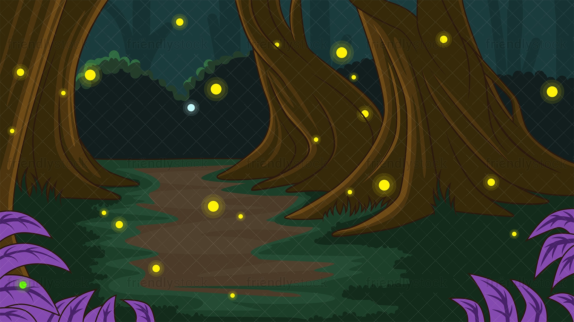 Mystical Forest Background