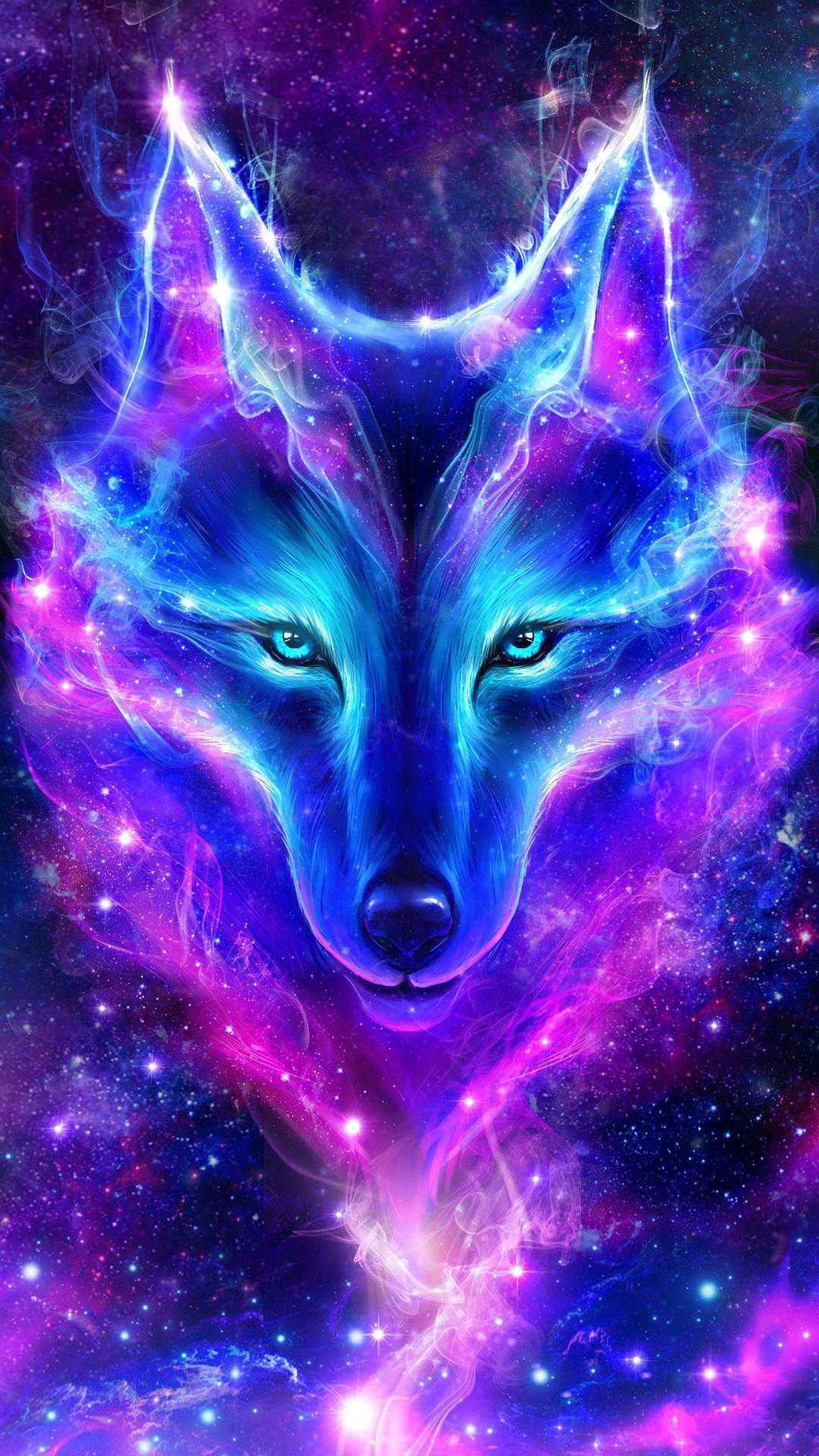 Mystical Galaxy Wolf Wallpapers