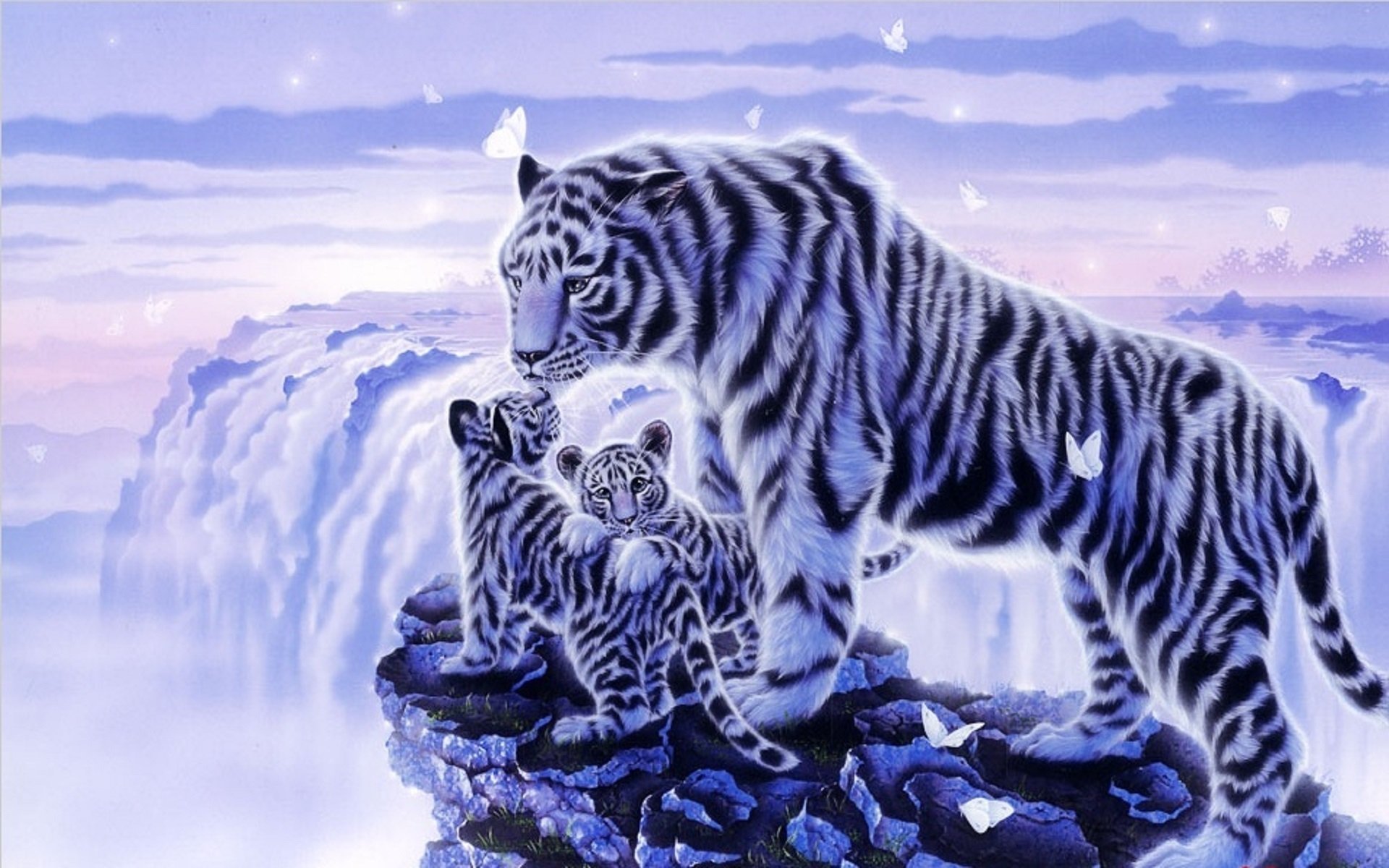 Mystical White Tiger Wallpapers