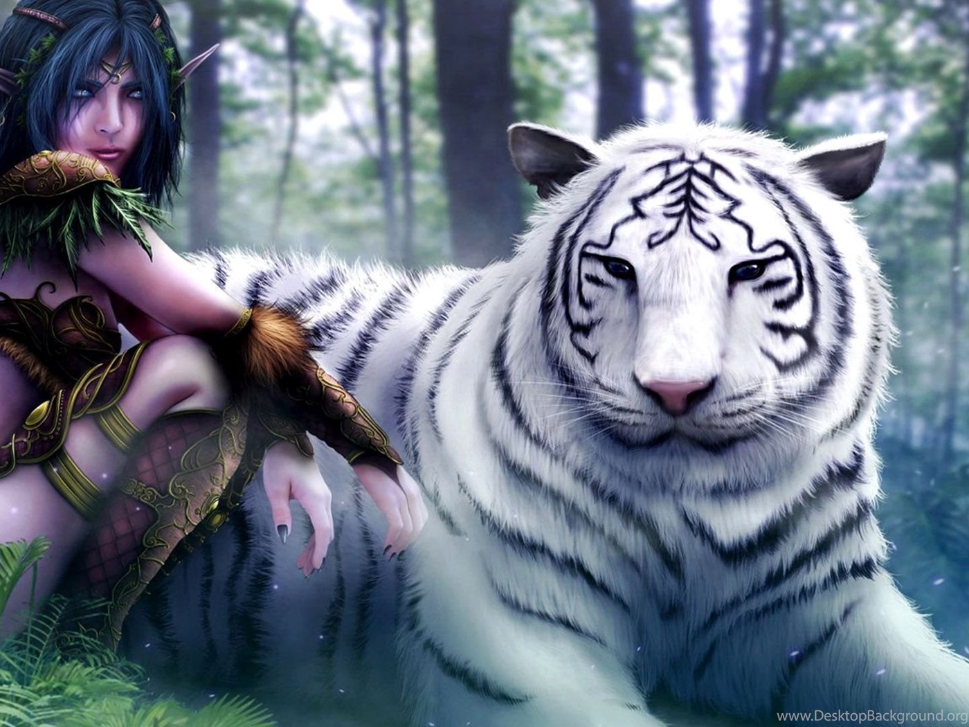 Mystical White Tiger Wallpapers