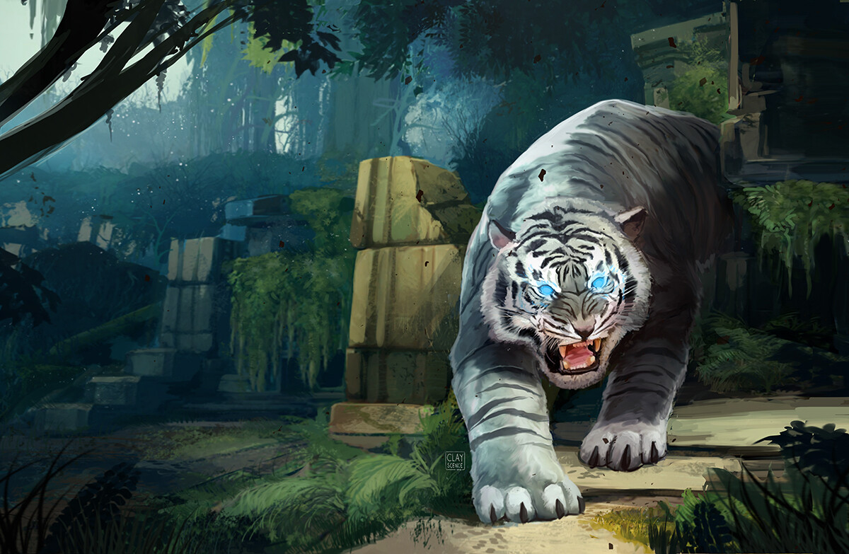 Mystical White Tiger Wallpapers