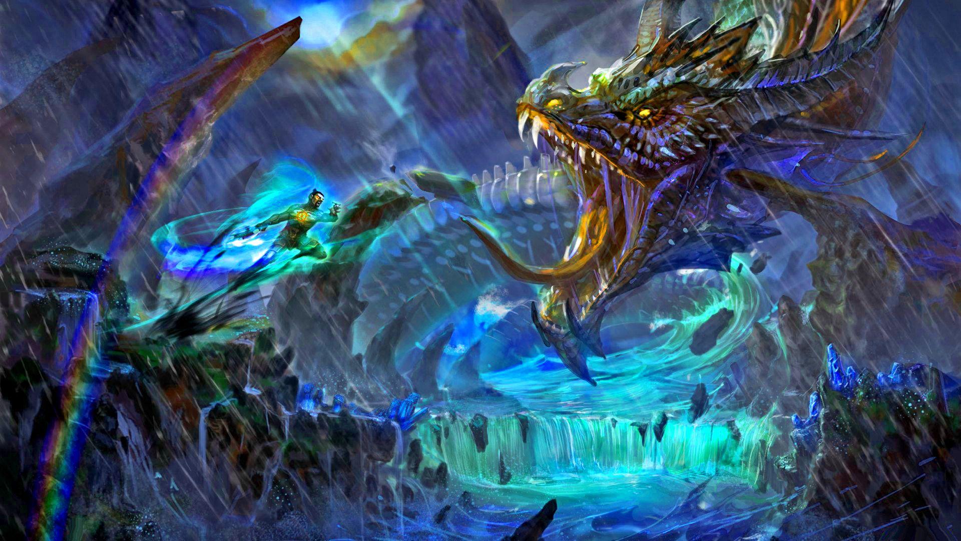 Mythical Chinese Water Dragon Wallpapers