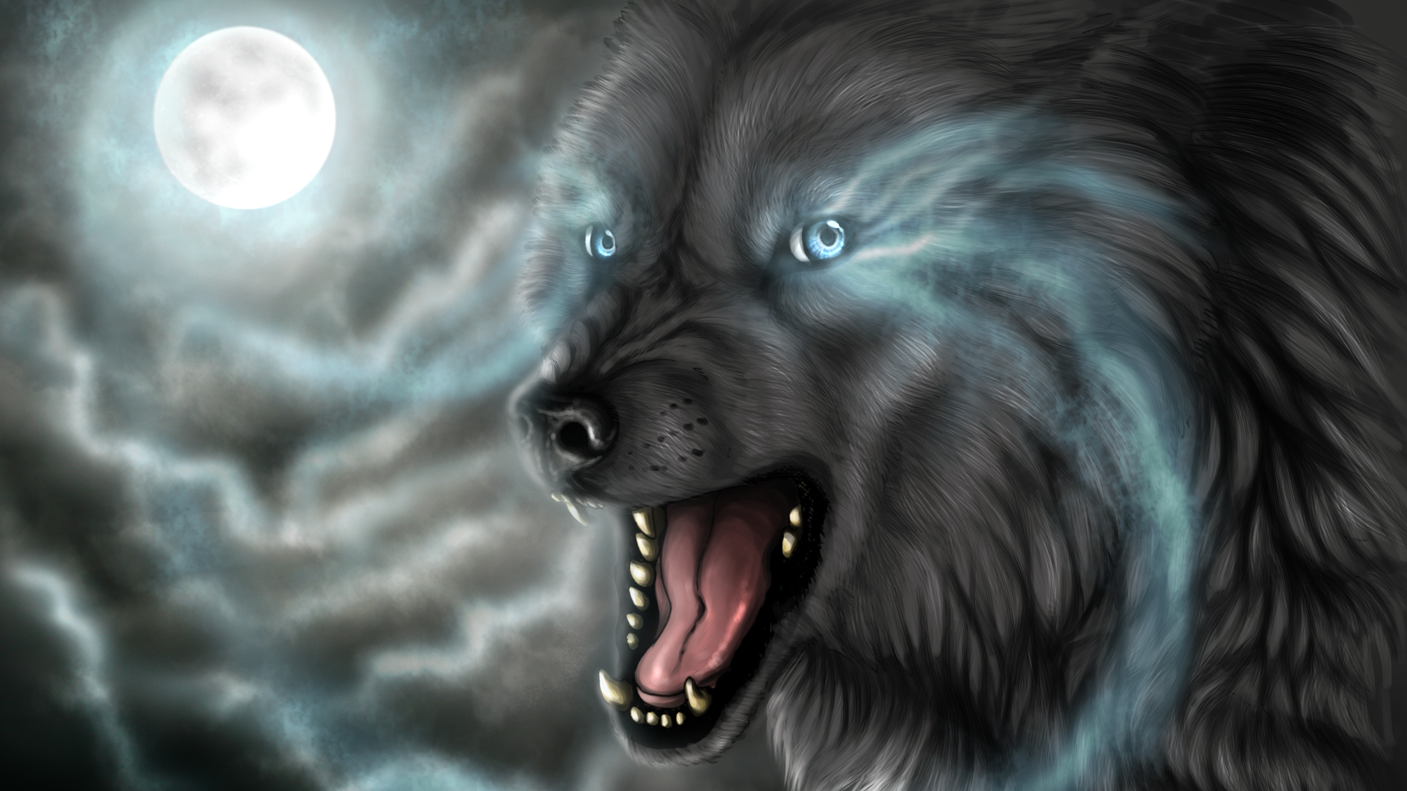 Mythical Wolf Drawings Wallpapers