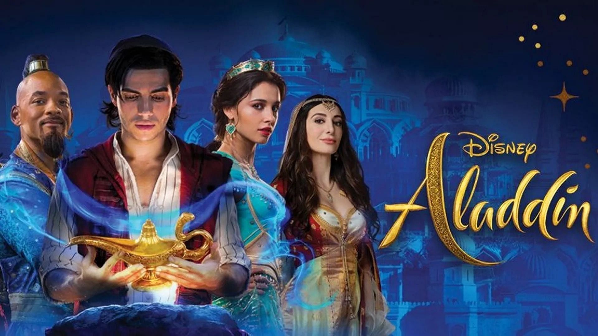 Naomi Scott And Mena Massoud In Aladdin Movie Image Wallpapers