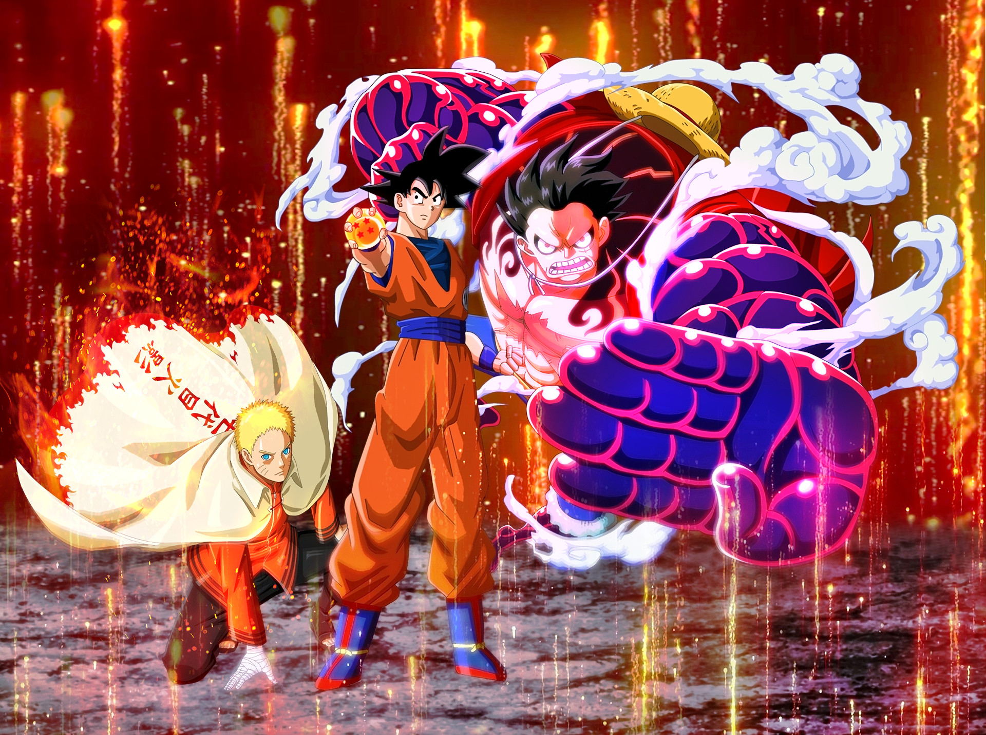 Naruto And Goku Fusion Wallpapers