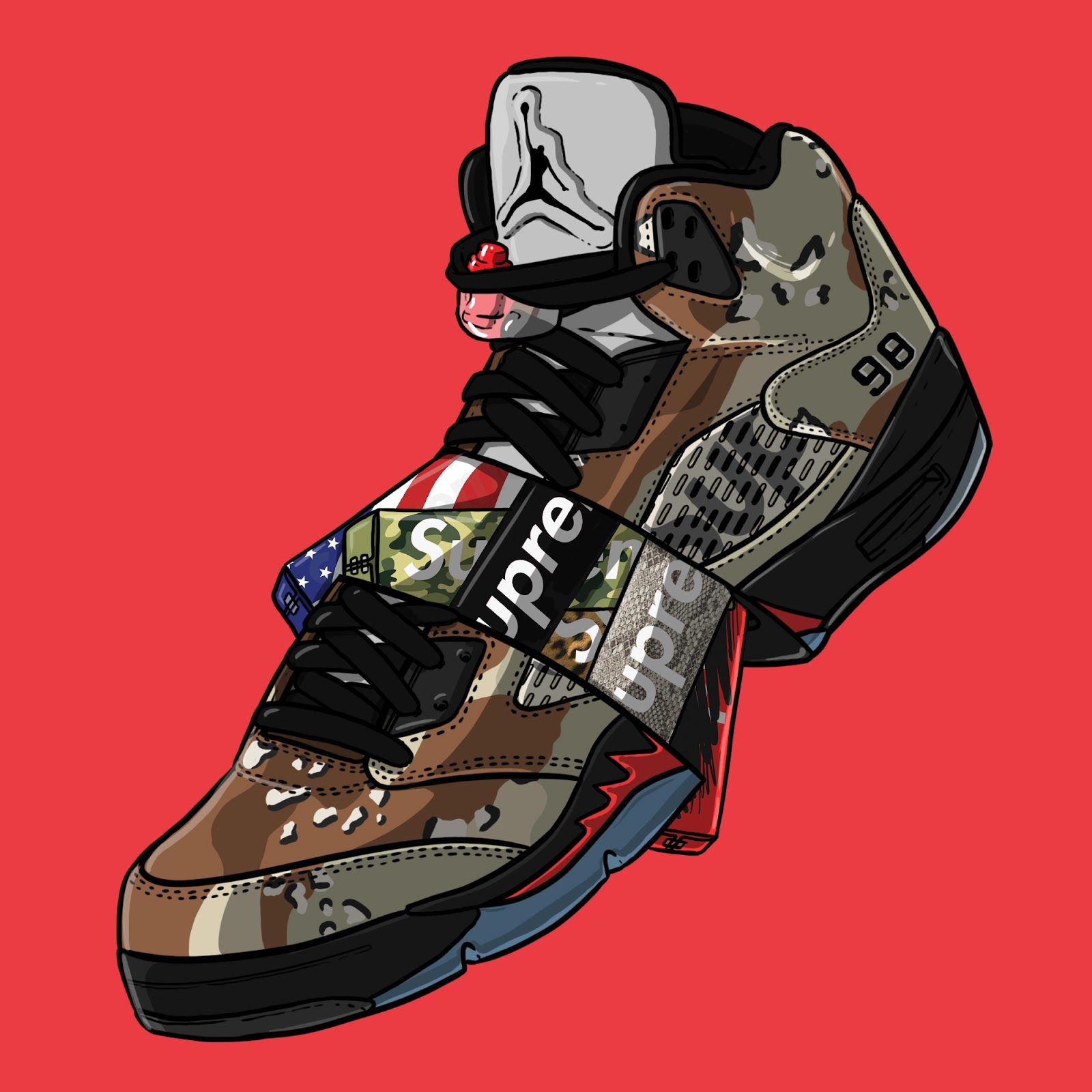 Naruto Bape Supreme Wallpapers