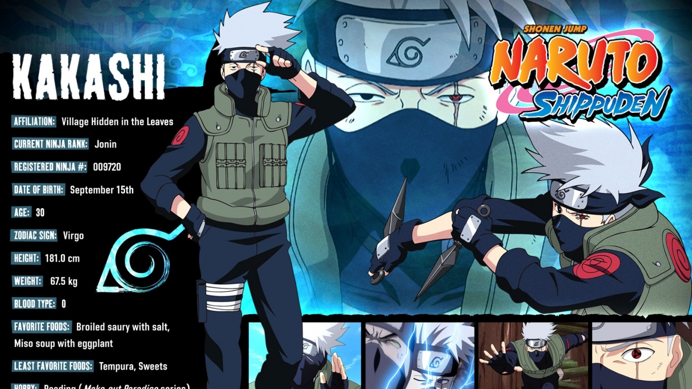 Naruto Kakashi Hd 1366X768 Wallpapers