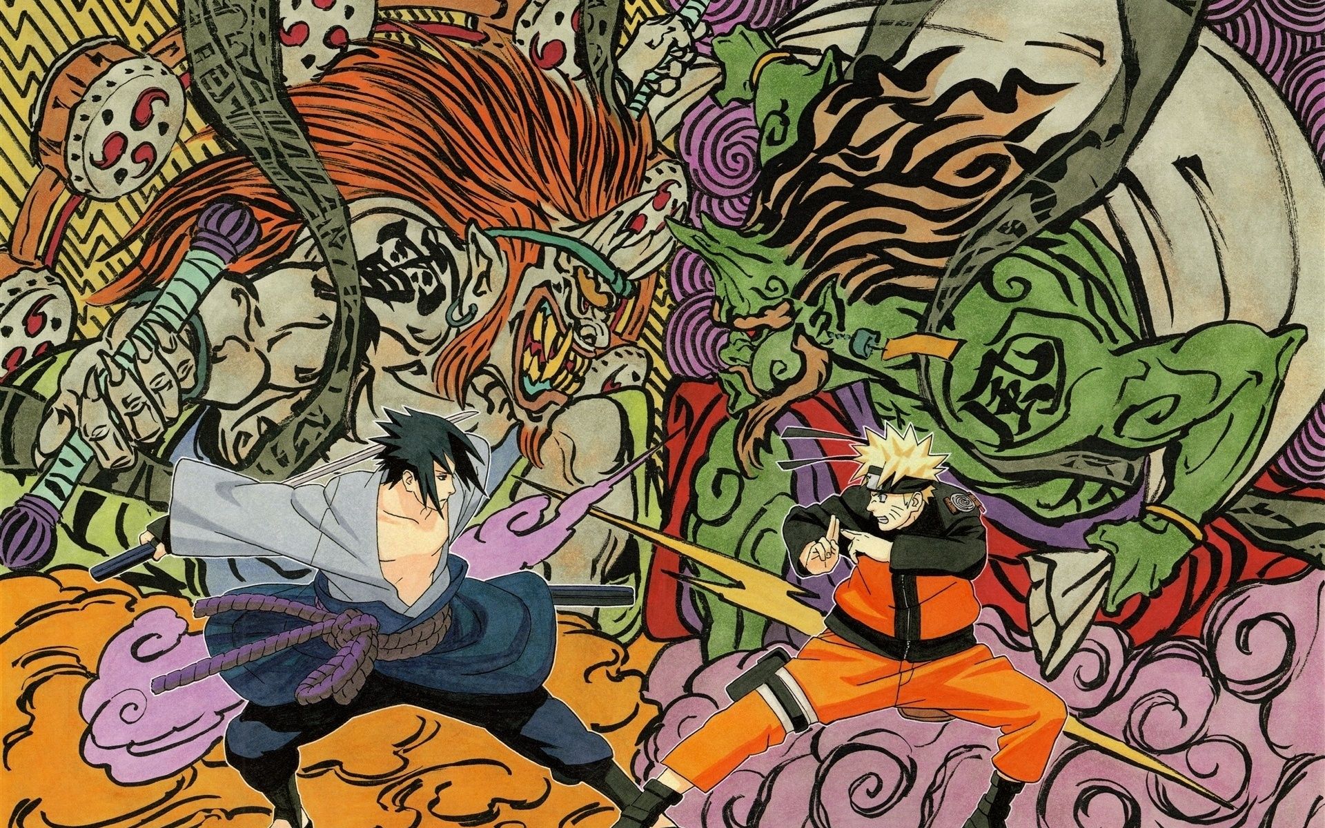 Naruto Manga Art Wallpapers