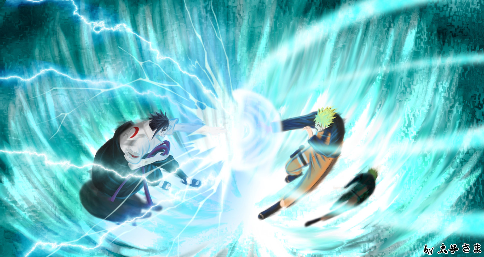 Naruto Rasengan Vs Sasuke Chidori Wallpapers