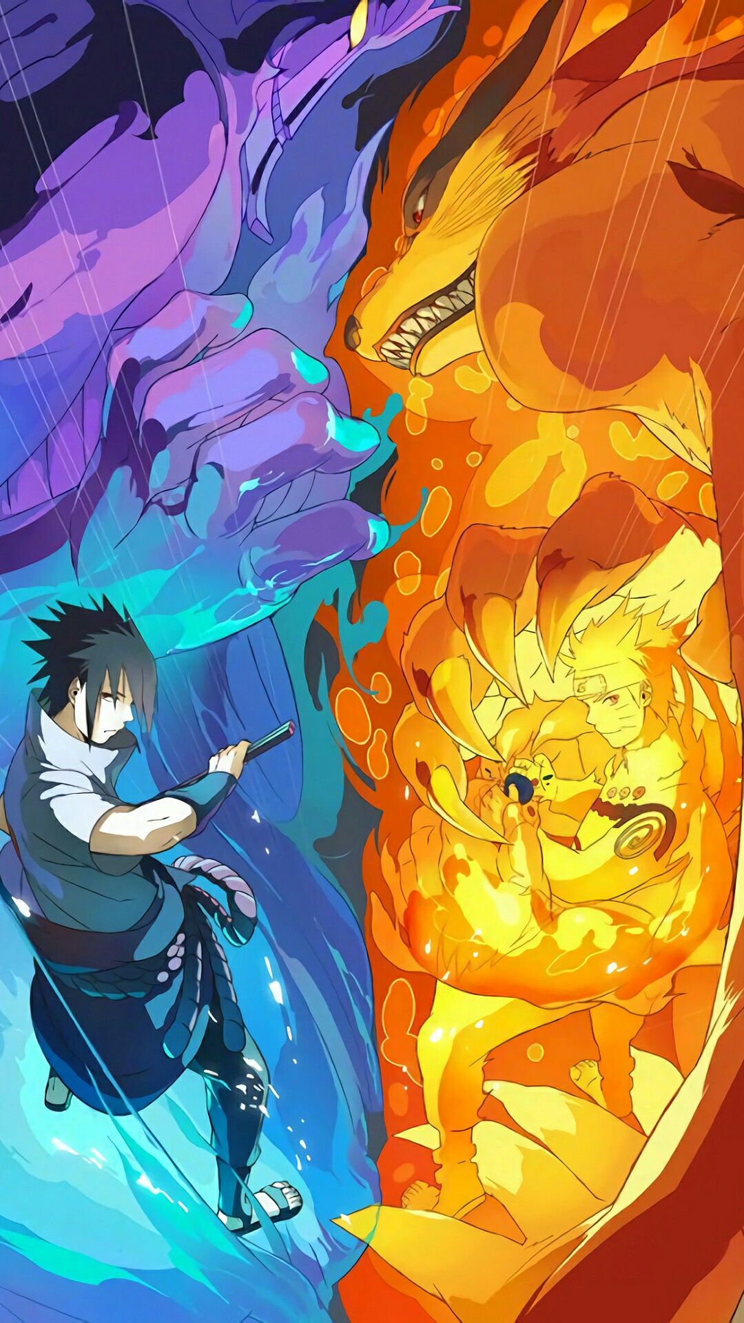 Naruto Rasengan Vs Sasuke Chidori Wallpapers