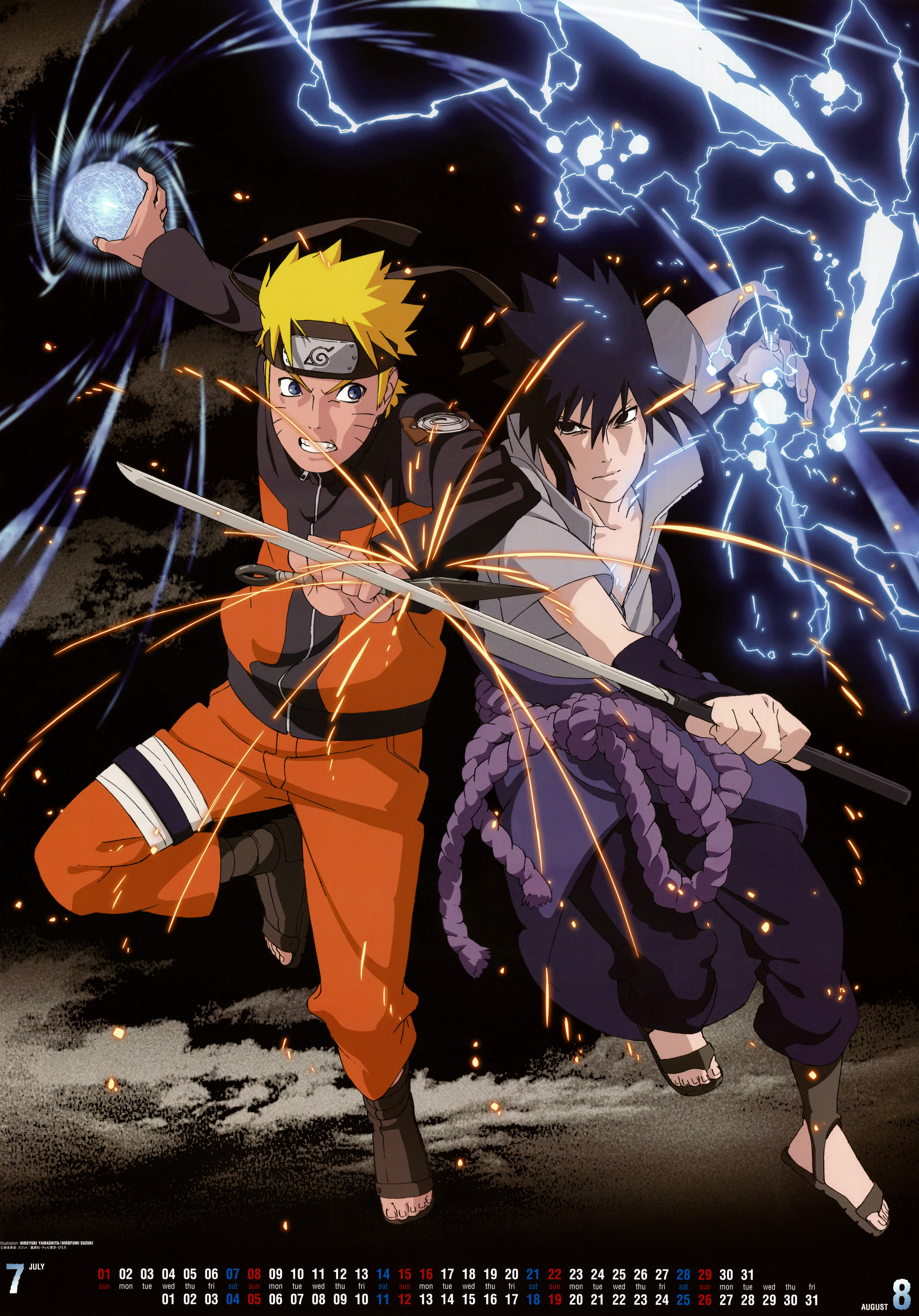 Naruto Rasengan Vs Sasuke Chidori Wallpapers