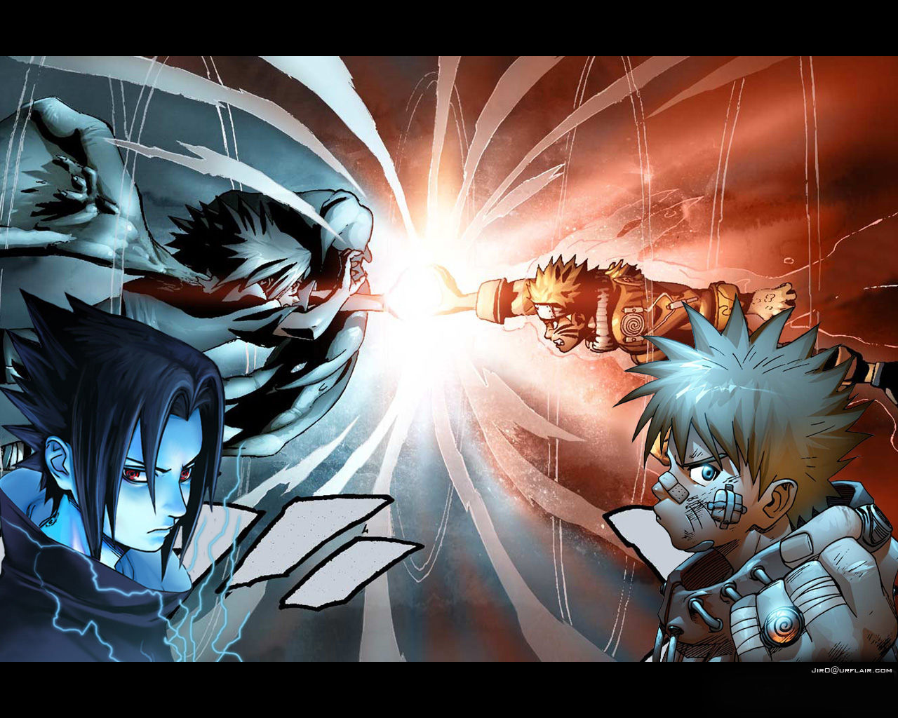 Naruto Rasengan Vs Sasuke Chidori Wallpapers