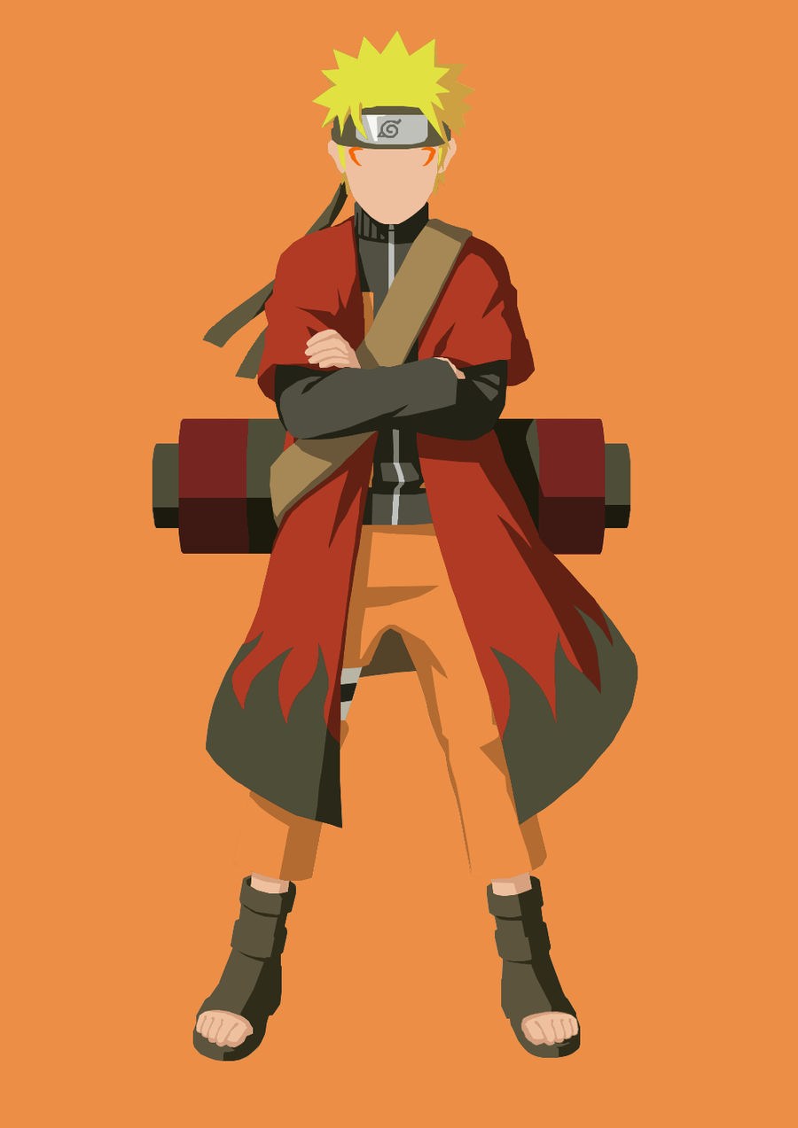 Naruto Uzumaki Minimal Art Wallpapers