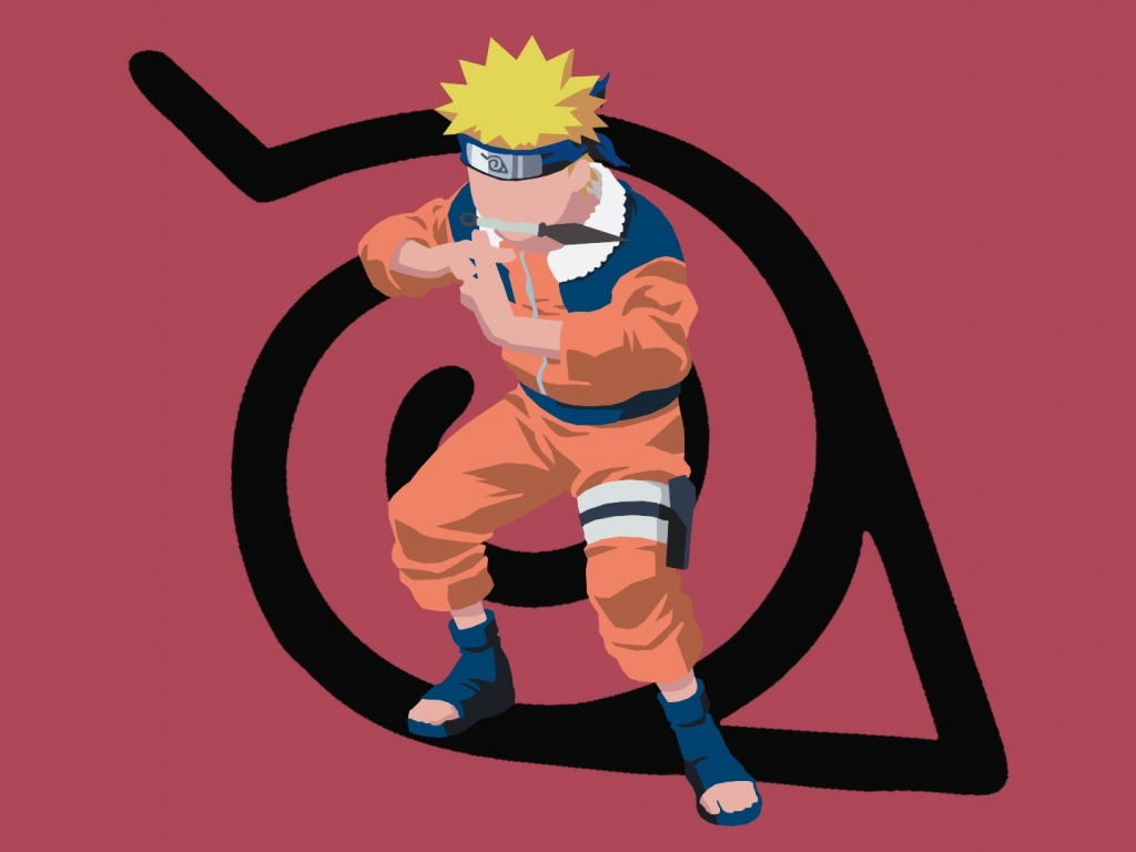 Naruto Uzumaki Minimal Art Wallpapers