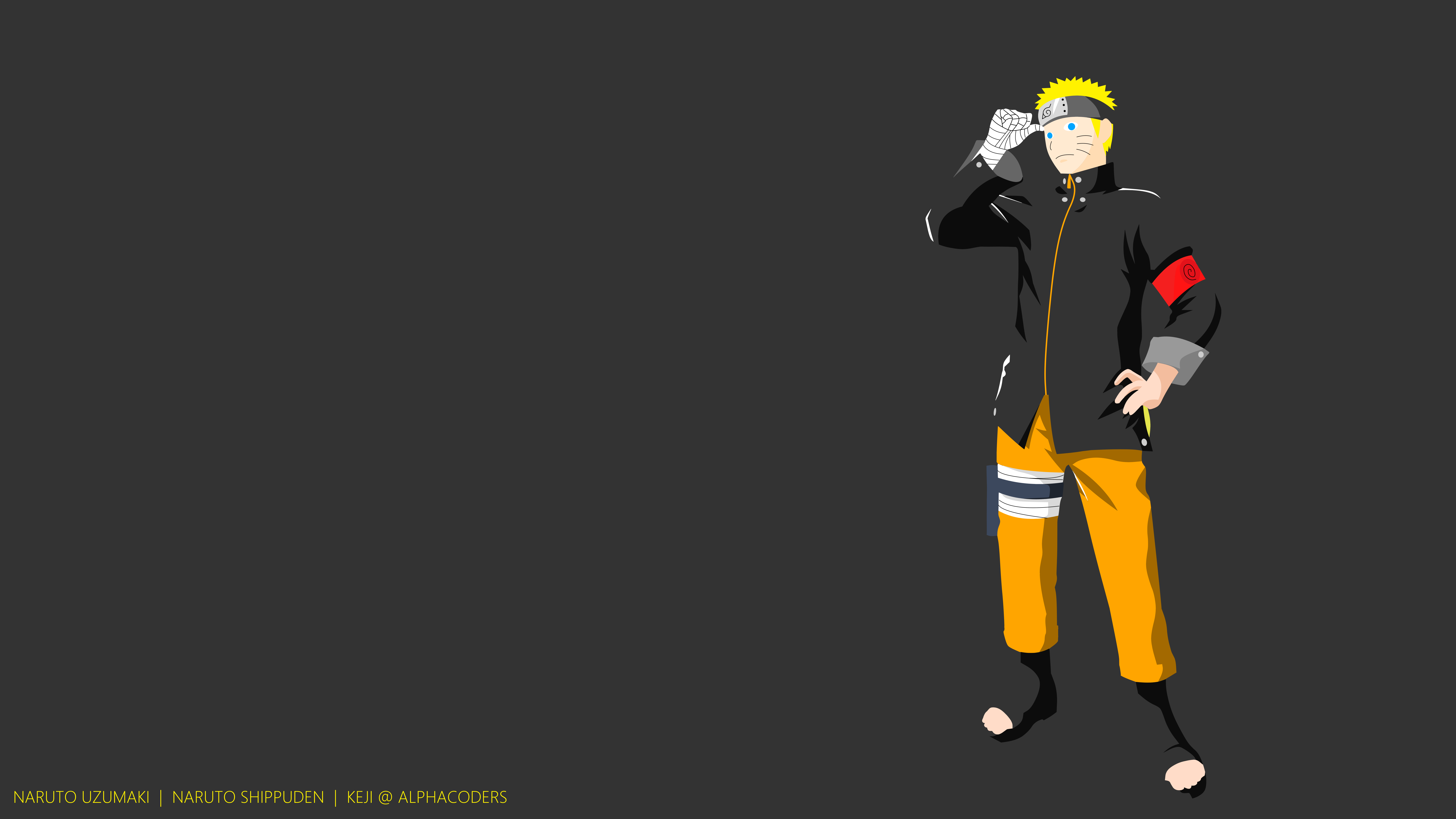 Naruto Uzumaki Minimalist Wallpapers