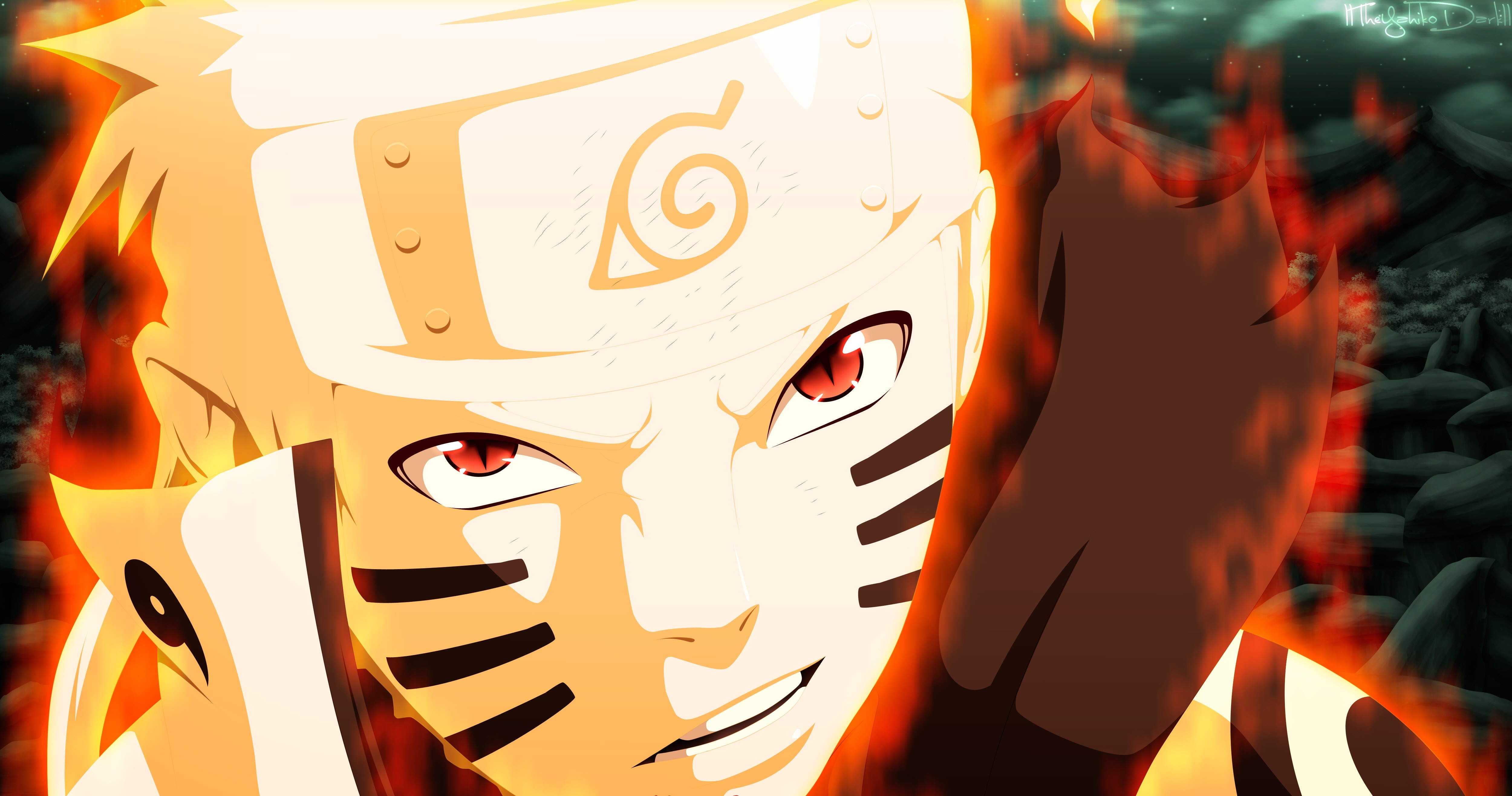 Naruto Uzumaki Orange Eyes Wallpapers
