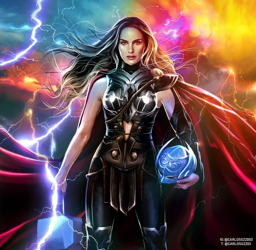 Natalie Portman As Lady Thor Fanart Wallpapers