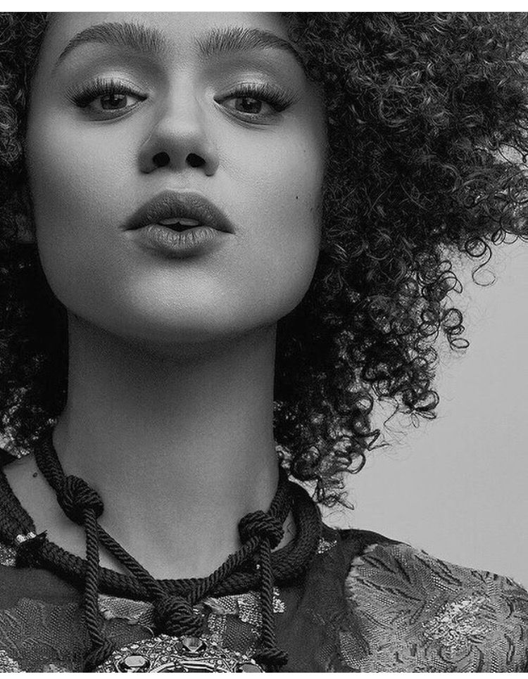 Nathalie Emmanuel Monochrome Wallpapers